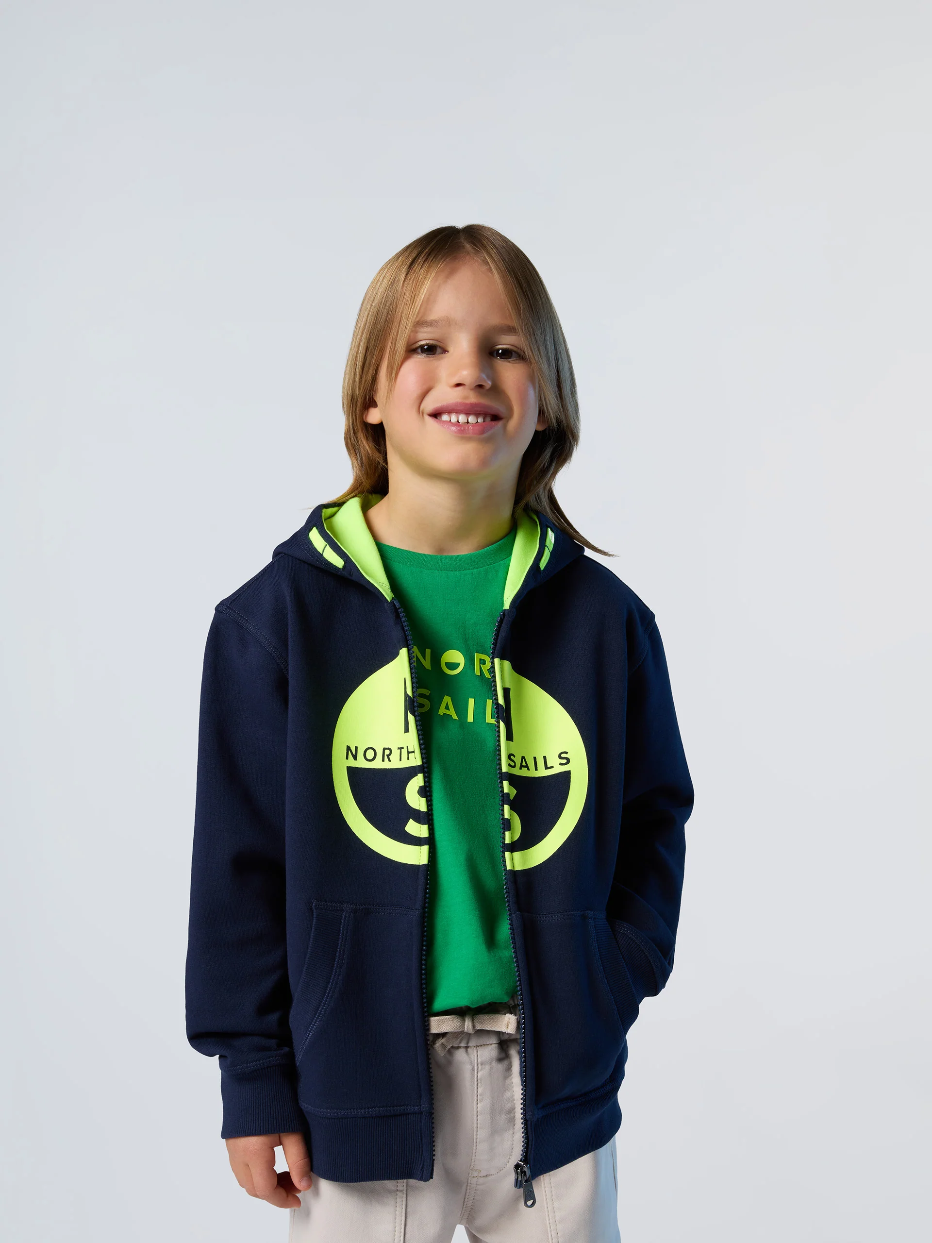 Zipper hoodie with maxi logo - Image 22