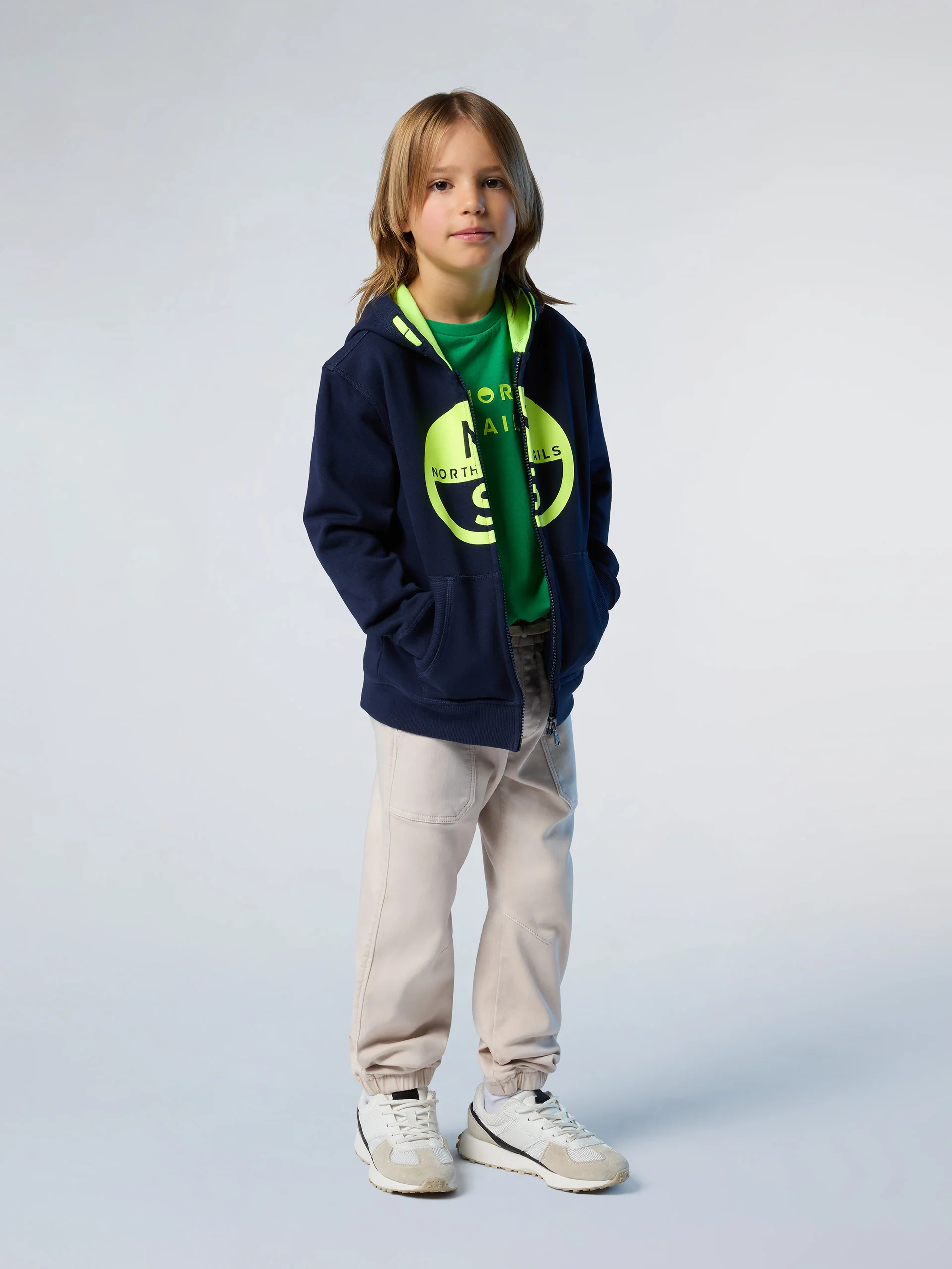 Zipper hoodie with maxi logo - Image 25