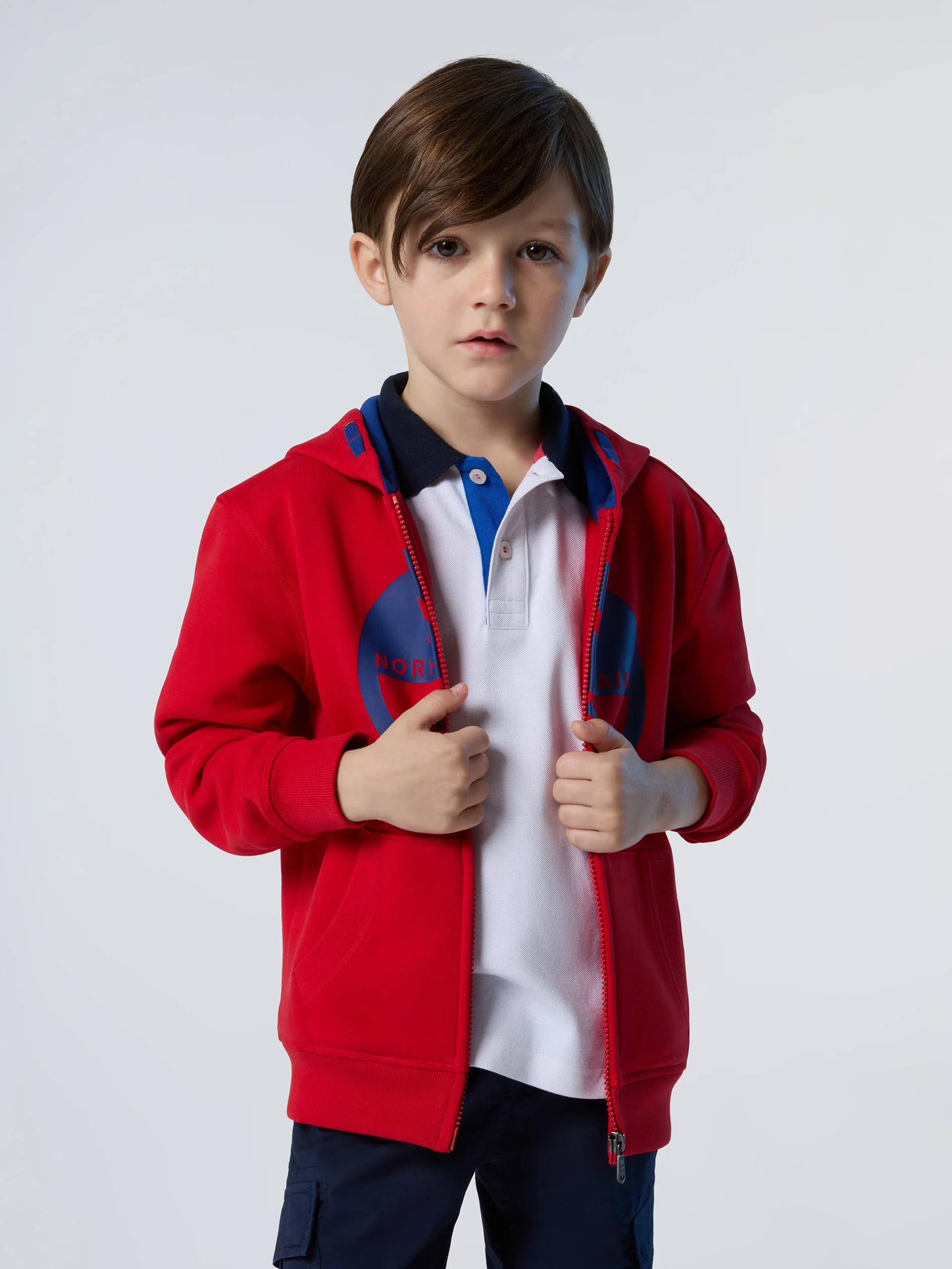 Zipper hoodie with maxi logo - Image 8
