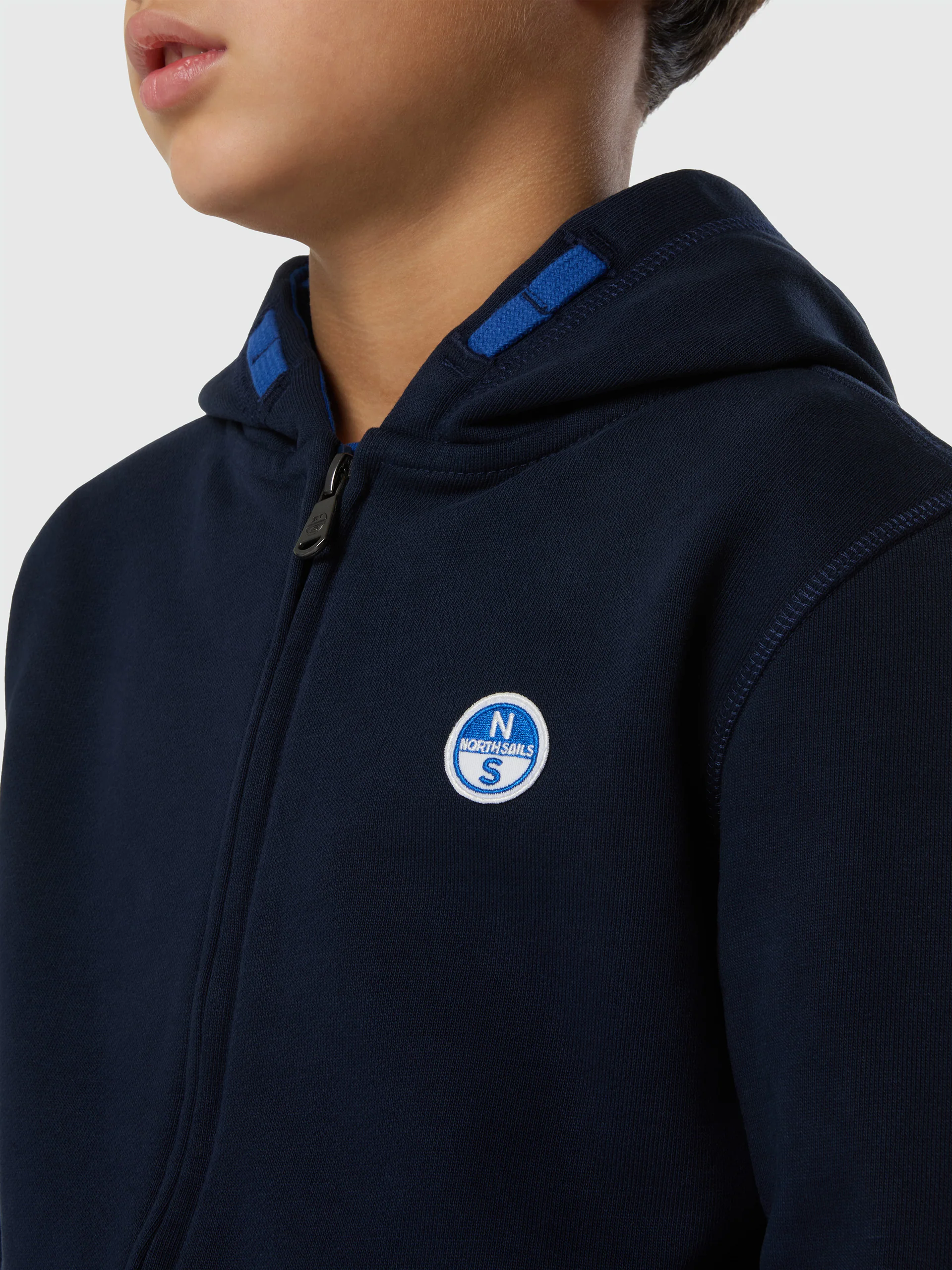 Full-zip hoodie with logo patch - Image 17