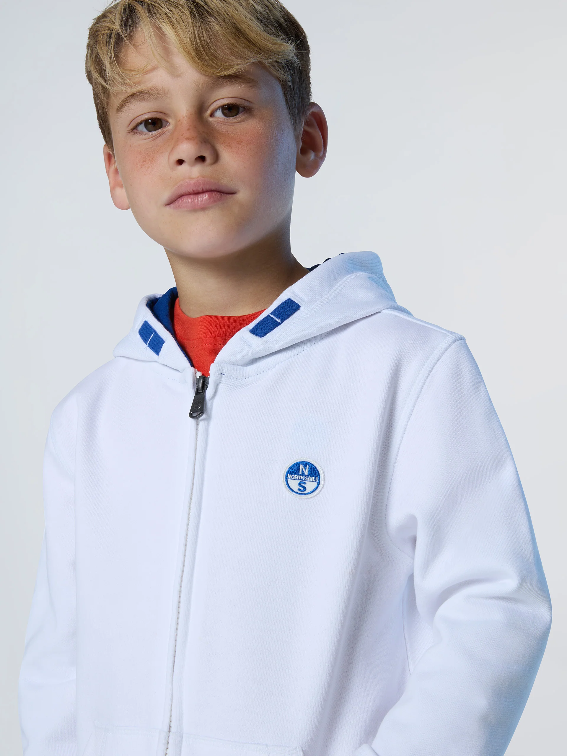 Full-zip hoodie with logo patch - Image 2