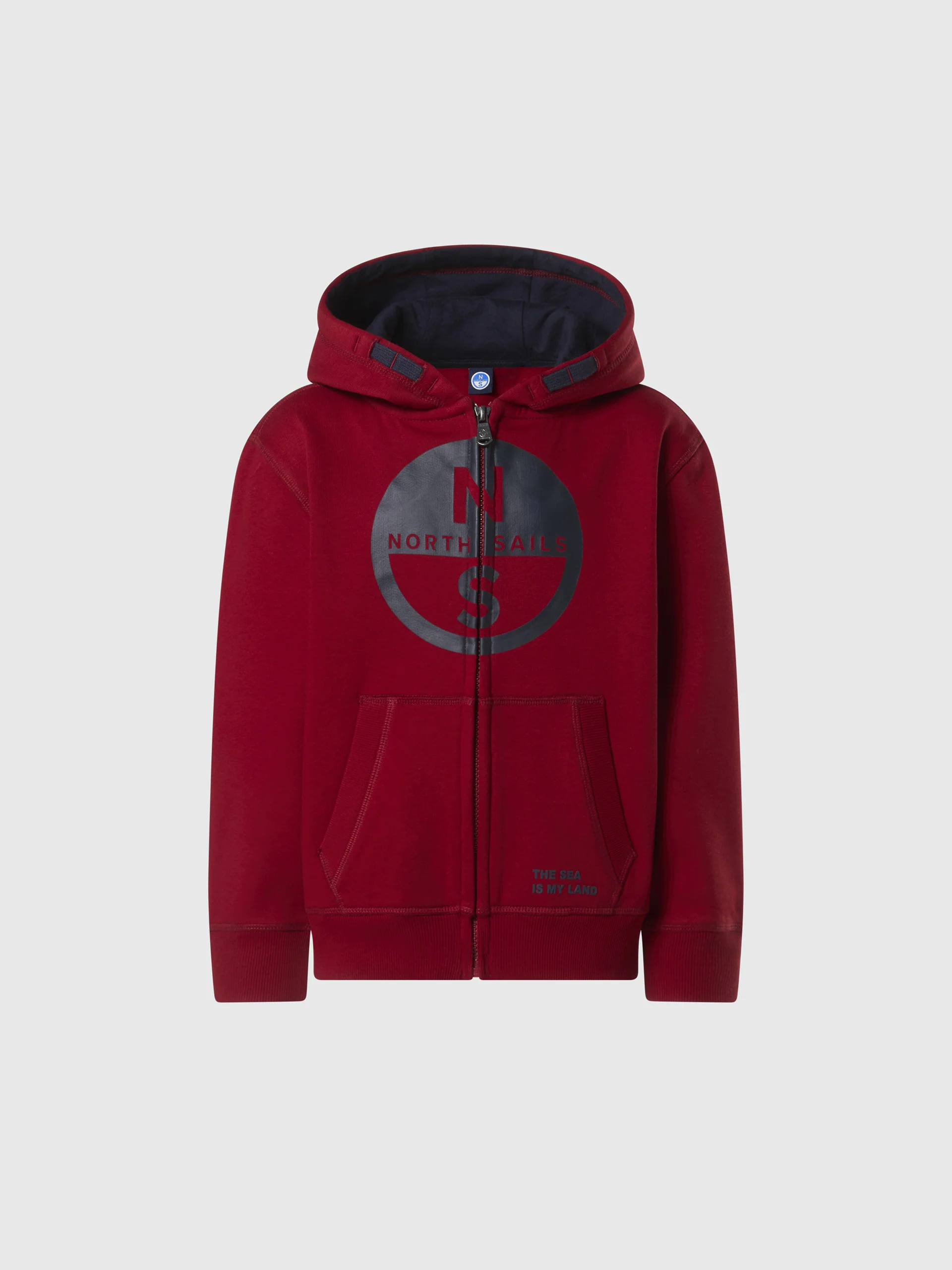 Full-zip hoodie with maxi logo - Image 3