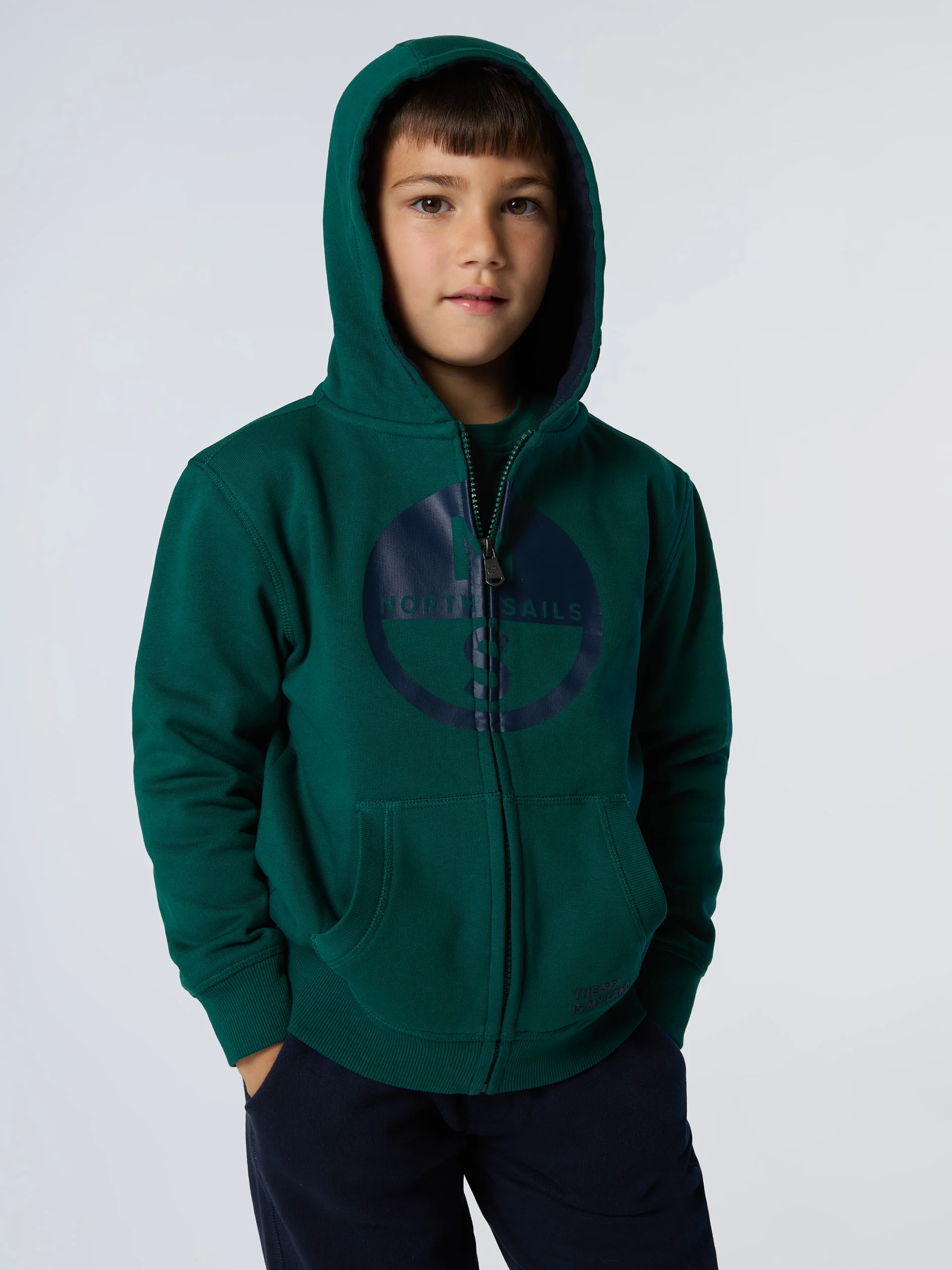 Full-zip hoodie with maxi logo - Image 9