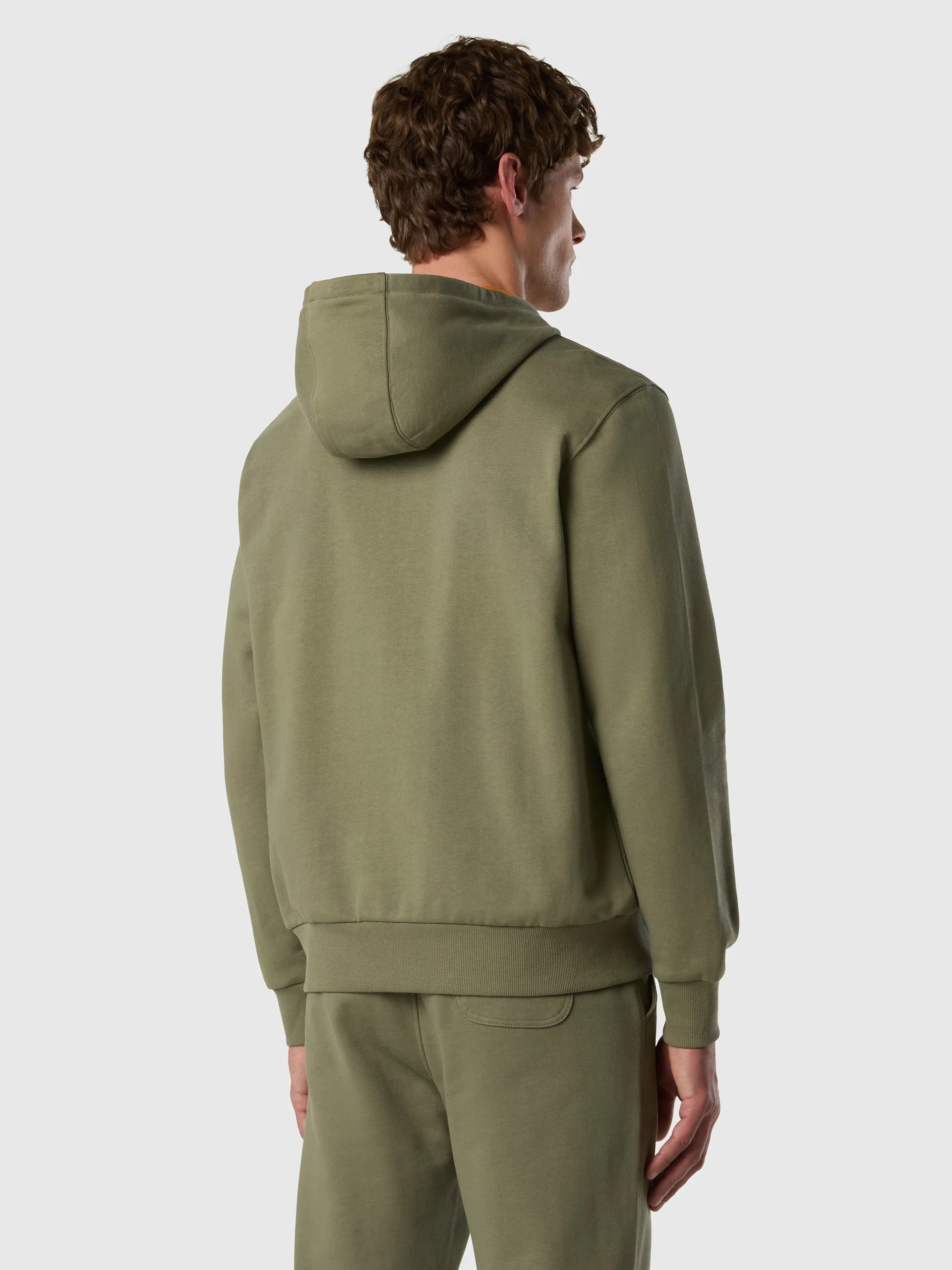Full-zip hoodie with contrast logo - Image 10
