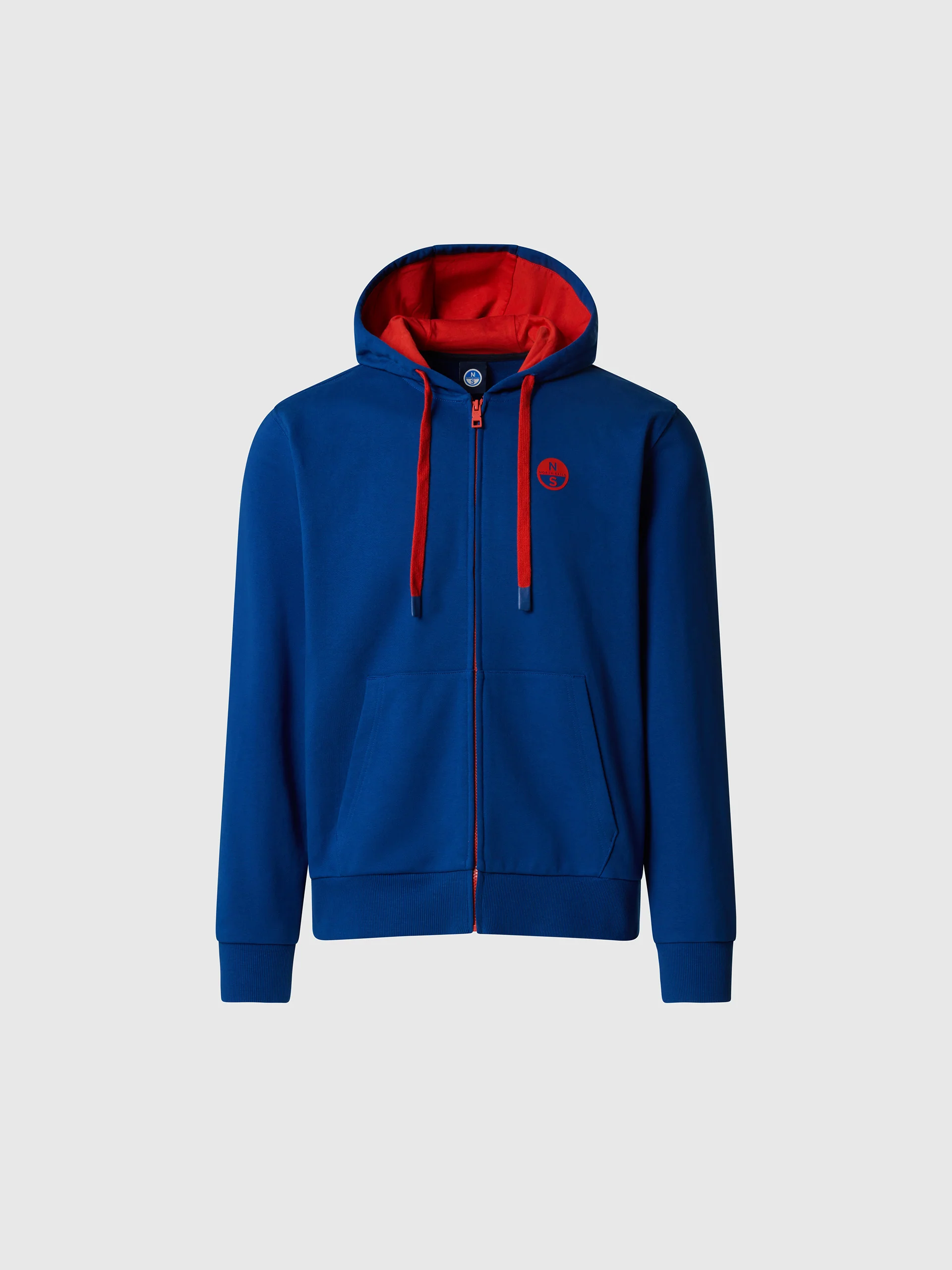 Full-zip hoodie with contrast logo - Image 15