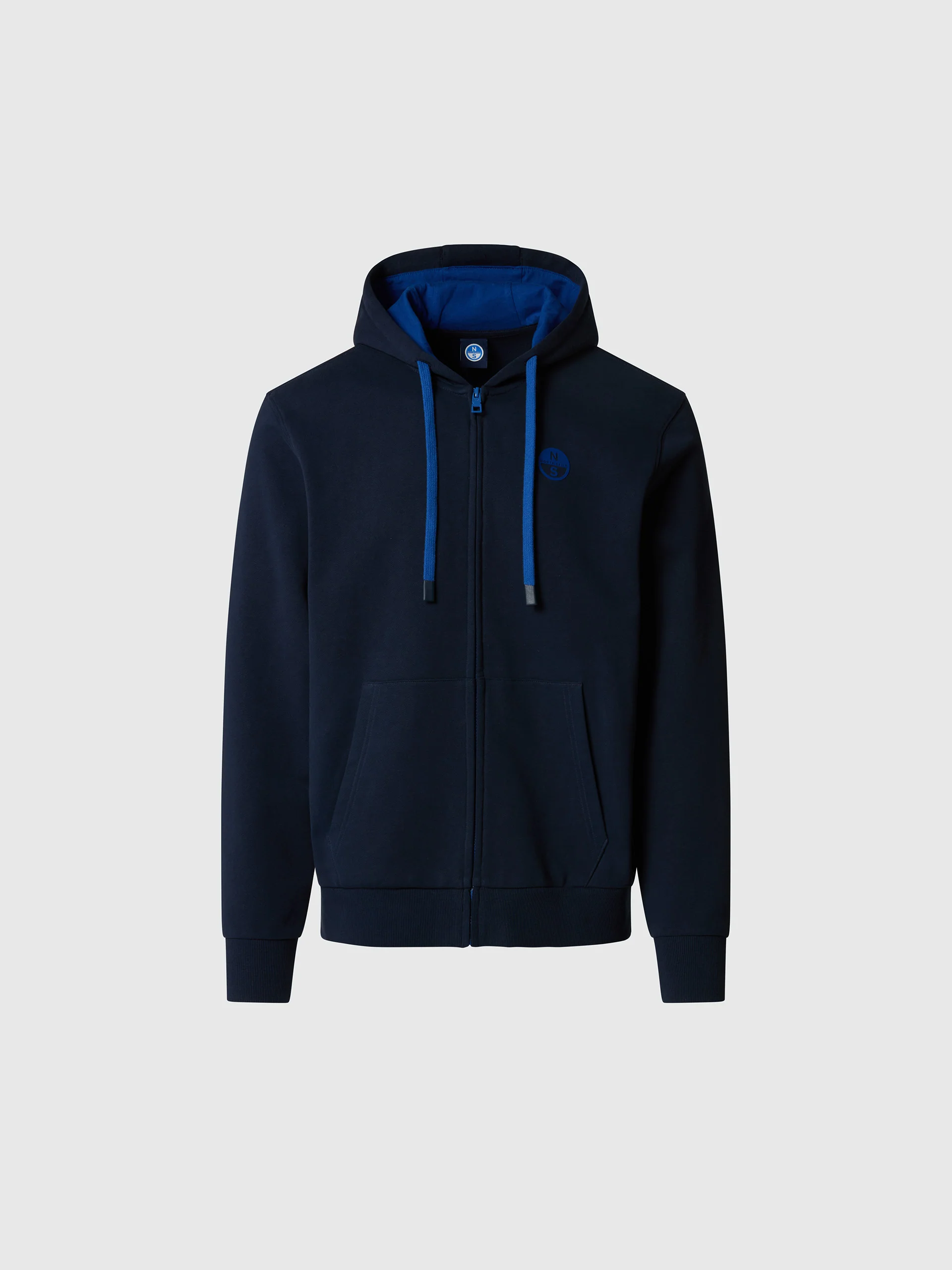 Full-zip hoodie with contrast logo - Image 21