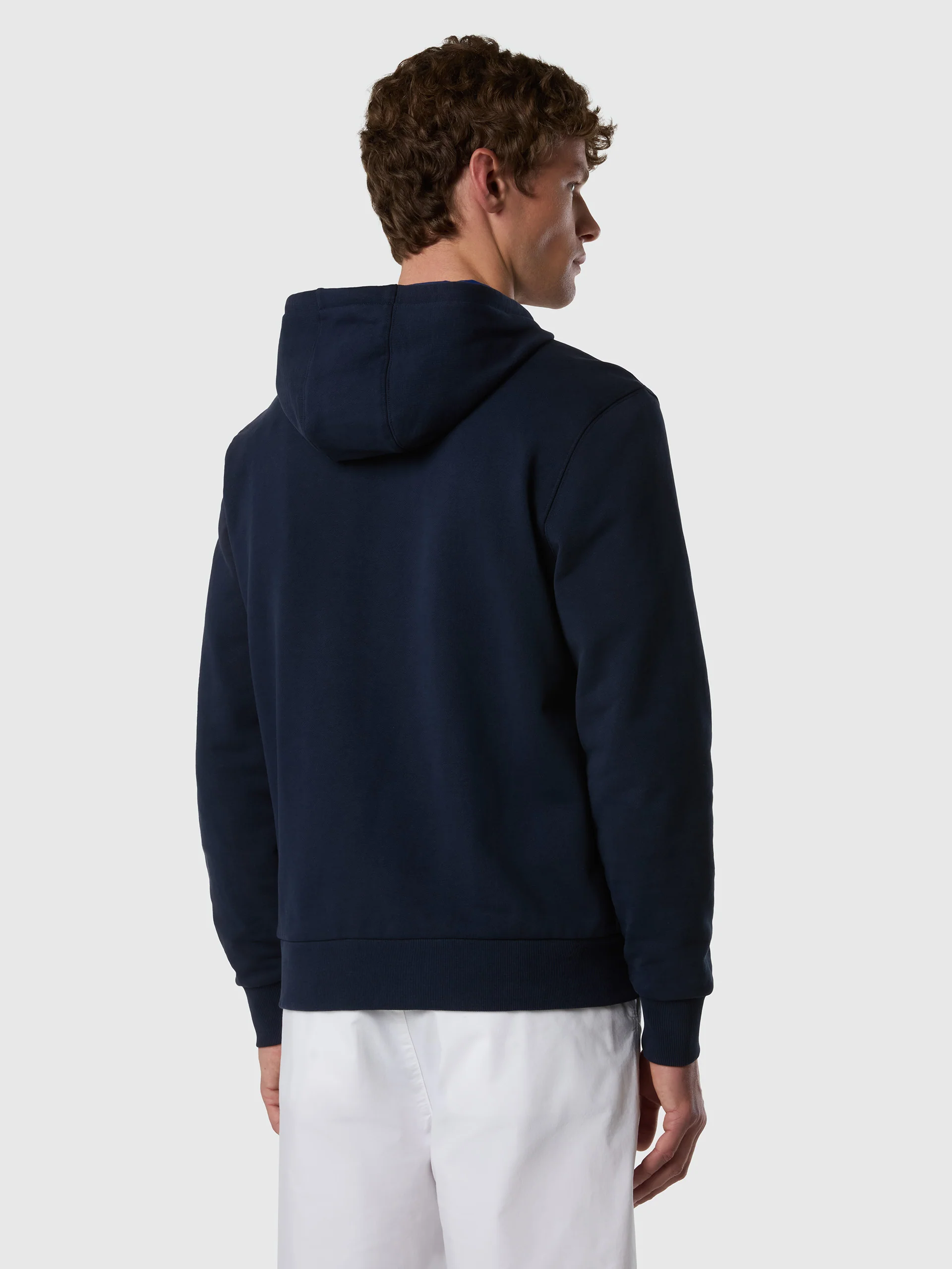 Full-zip hoodie with contrast logo - Image 22