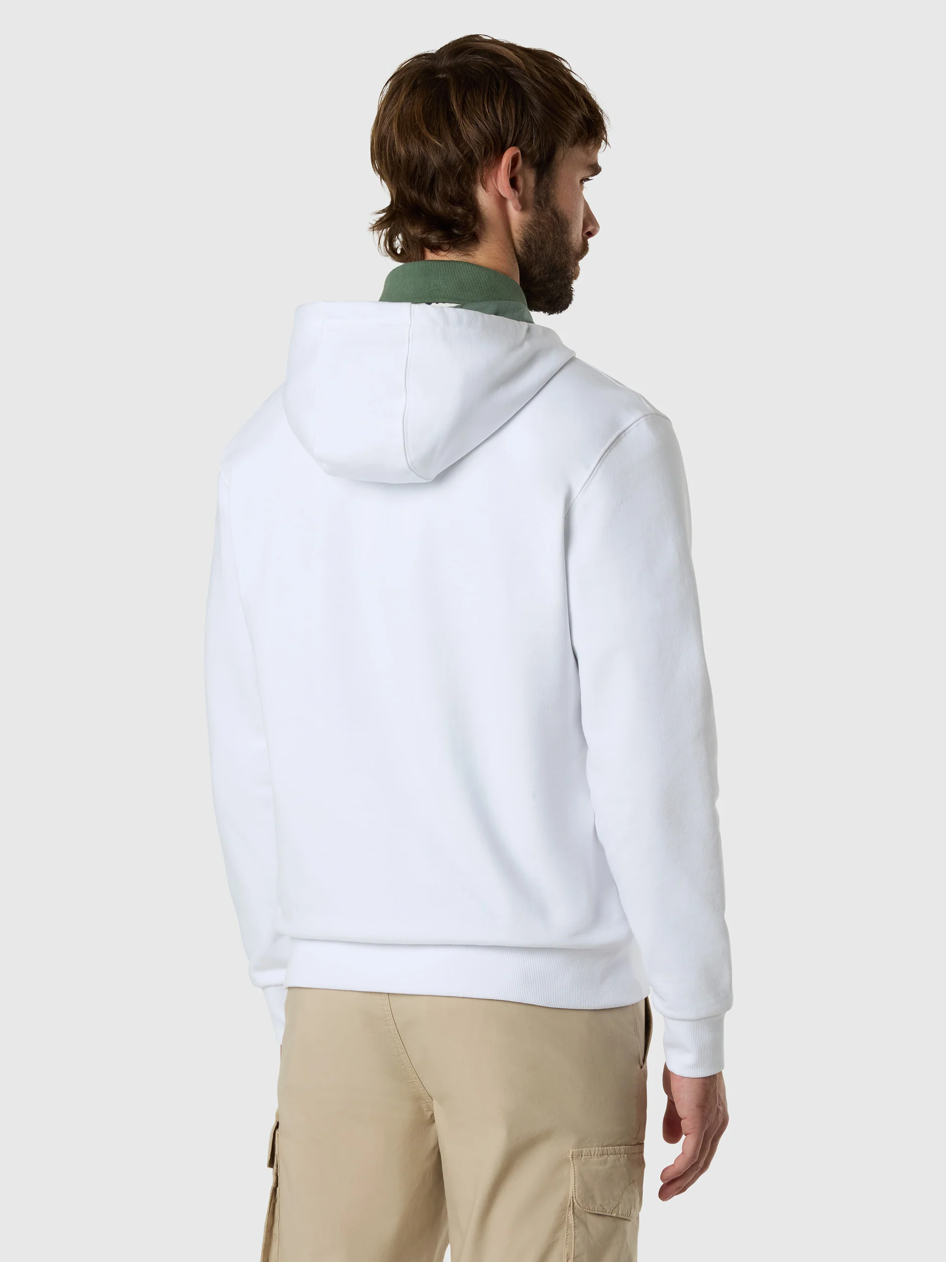 Full-zip hoodie with contrast logo - Image 4