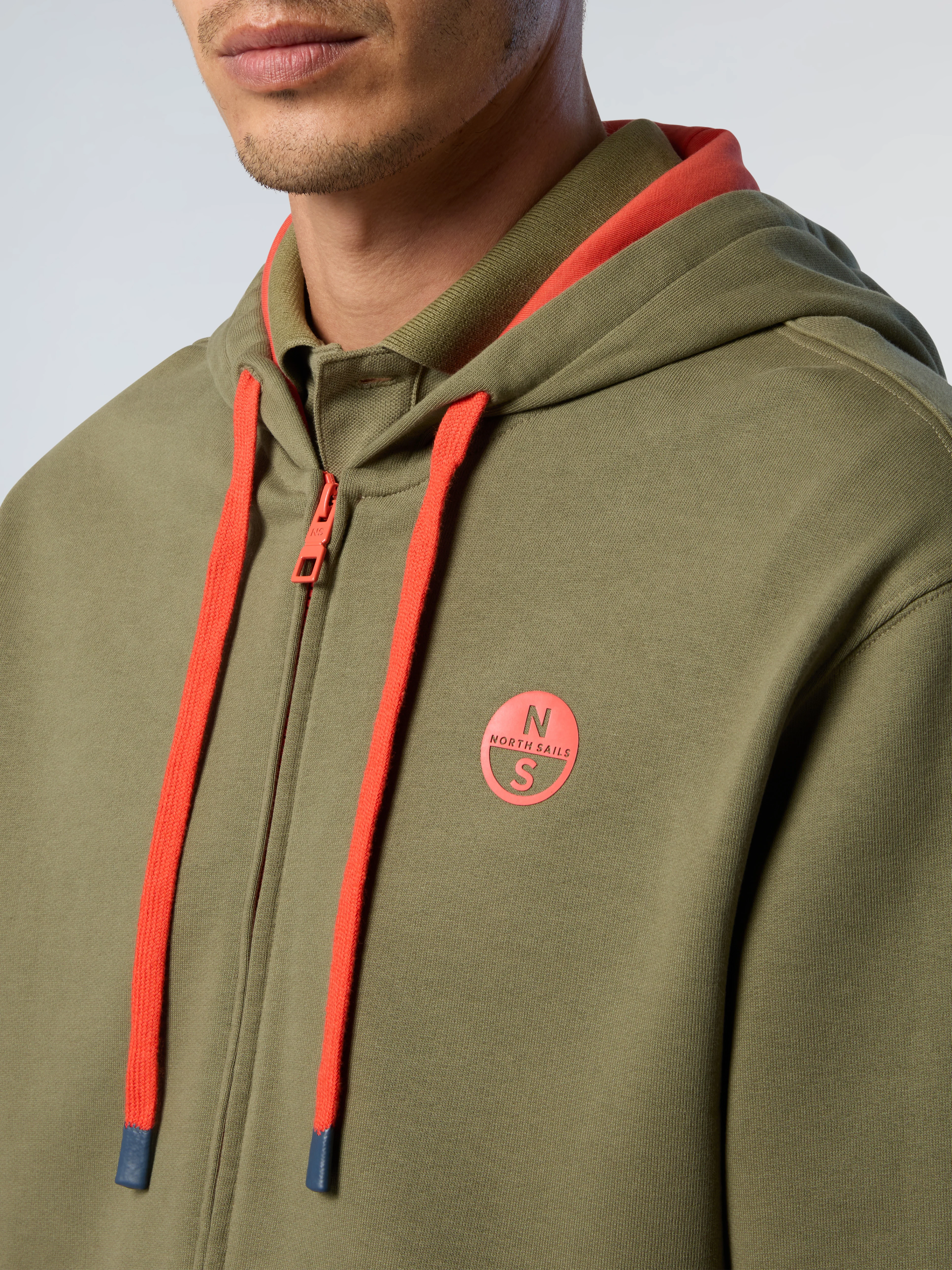 Full-zip hoodie with logo patch - Image 12