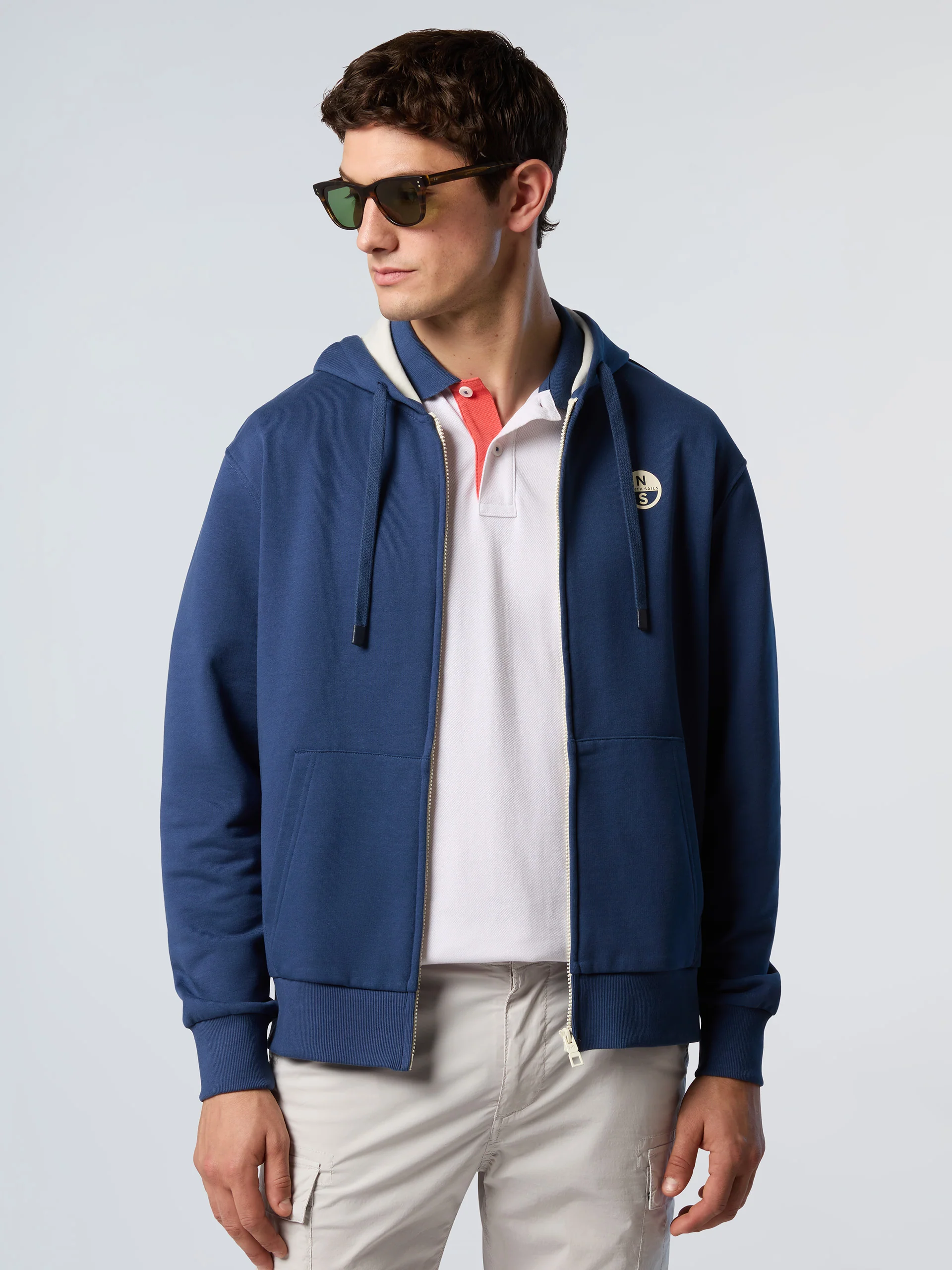 Full-zip hoodie with logo patch - Image 14