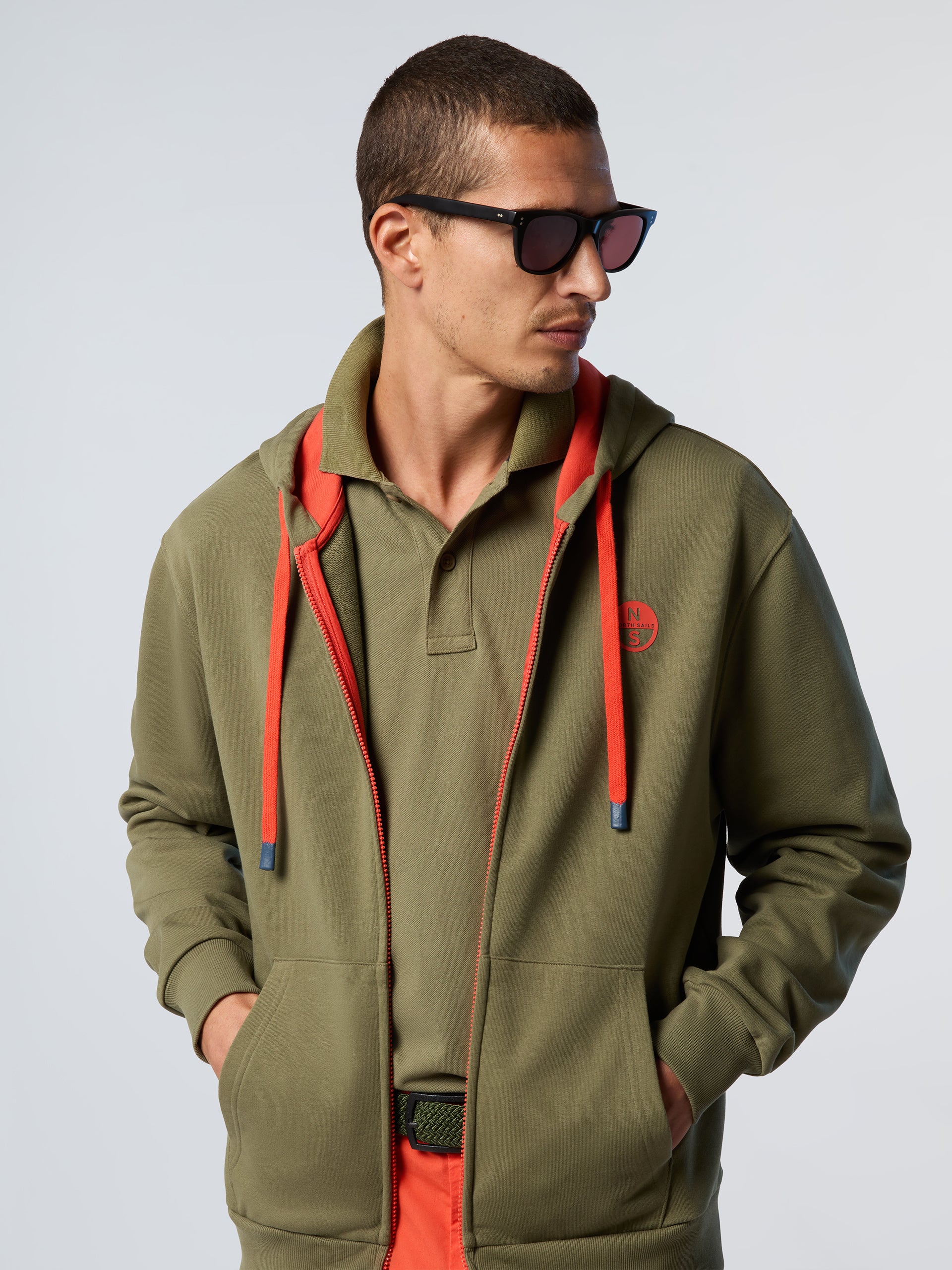 Full-zip hoodie with logo patch - Image 8