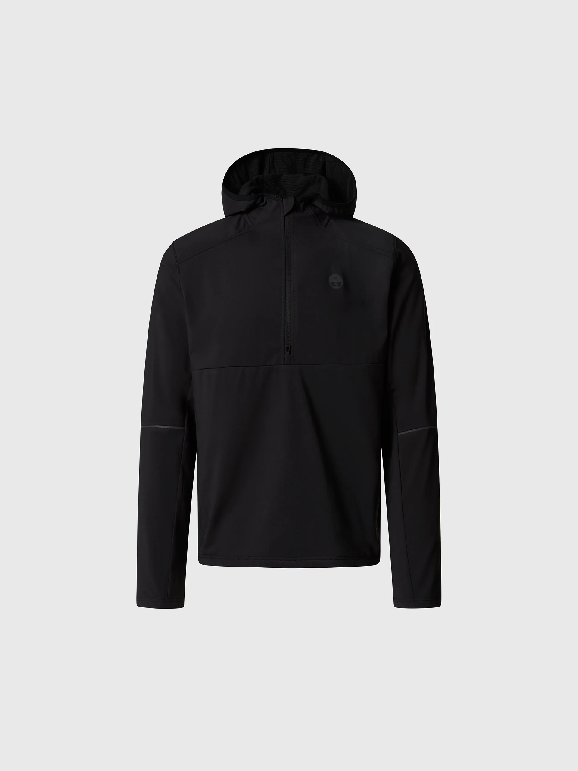 Brushed fleece half-zip hoodie - Image 10