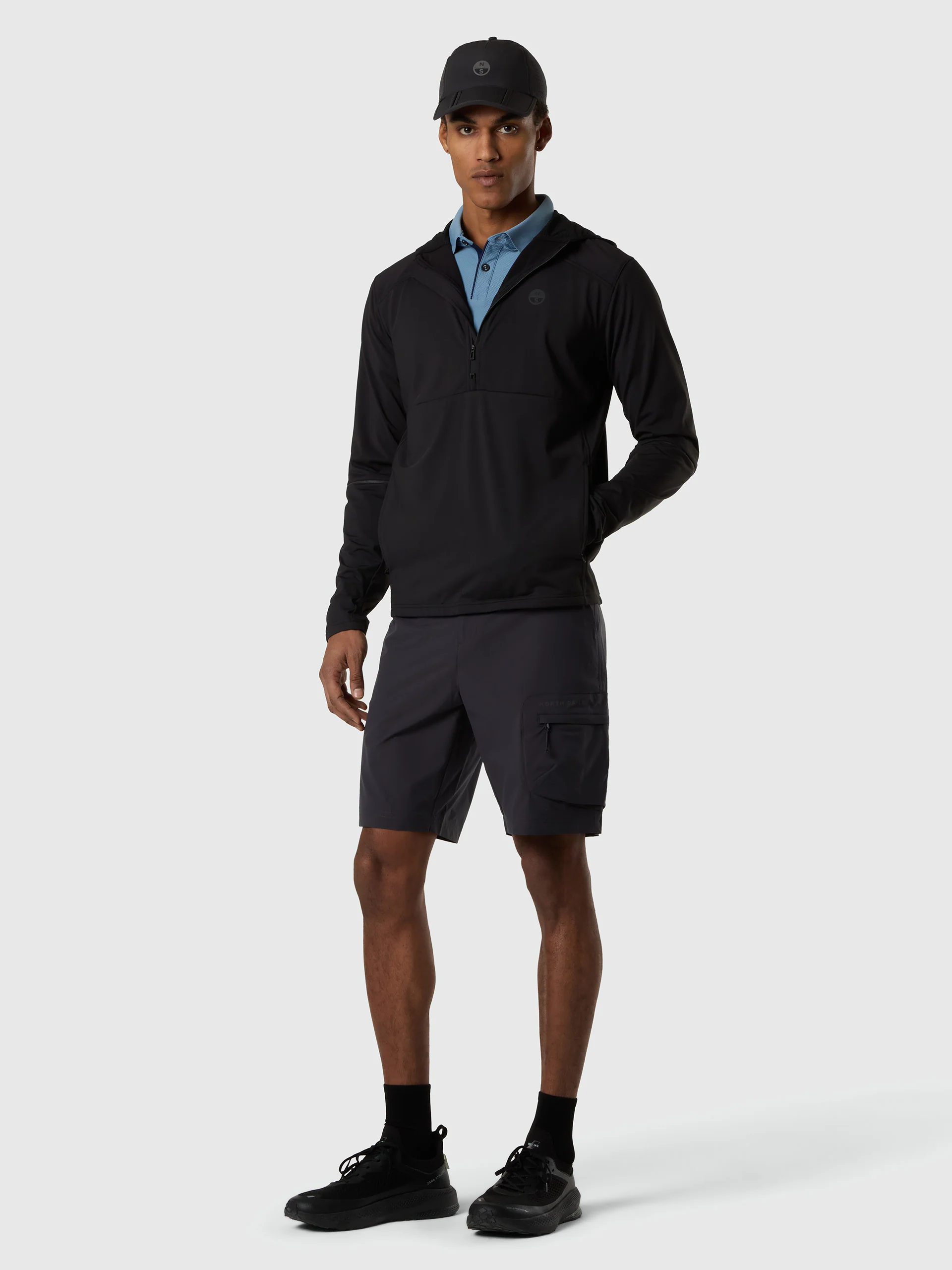 Brushed fleece half-zip hoodie - Image 12