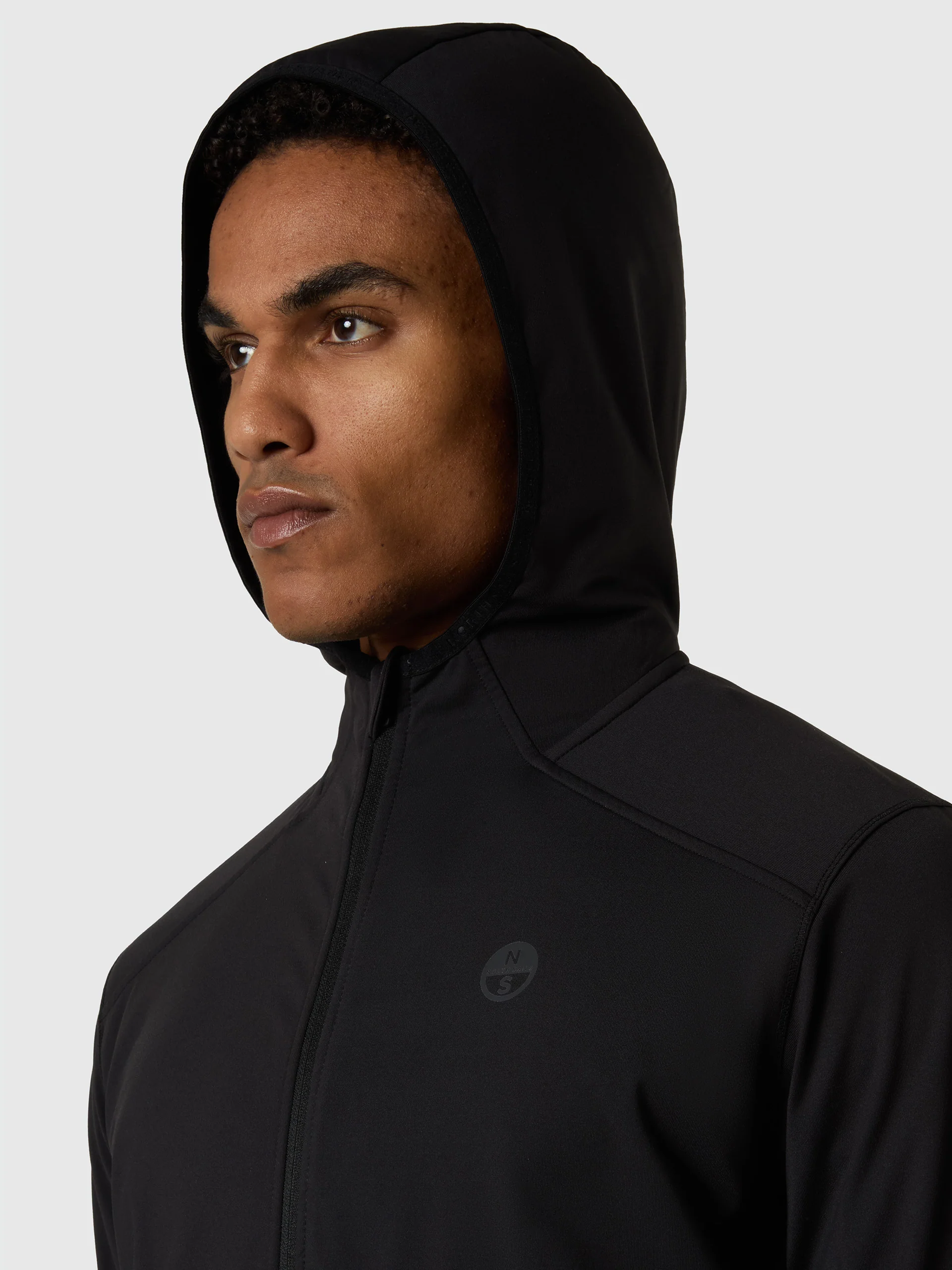 Brushed fleece half-zip hoodie - Image 13