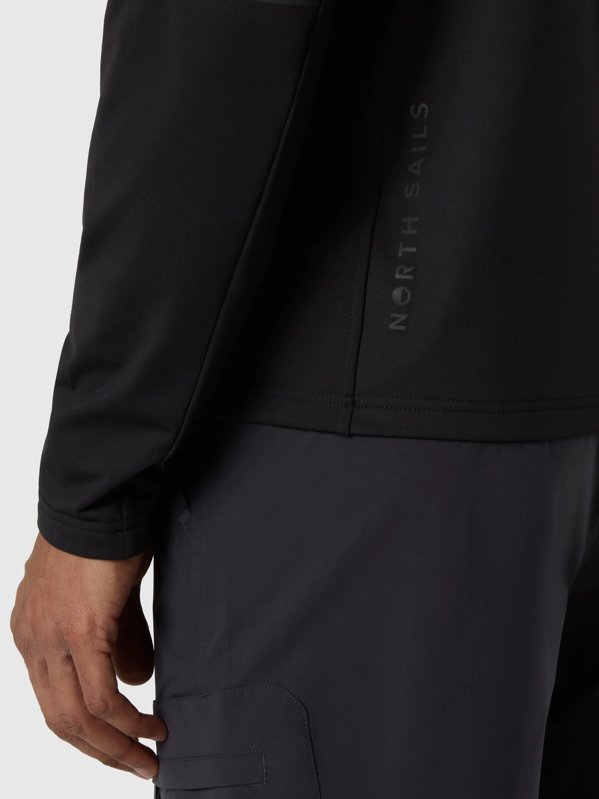 Brushed fleece half-zip hoodie - Image 14