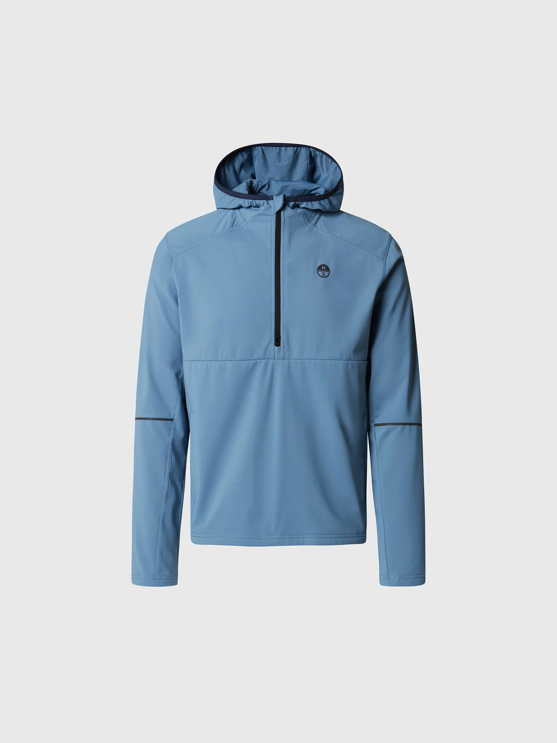 Brushed fleece half-zip hoodie - Image 3