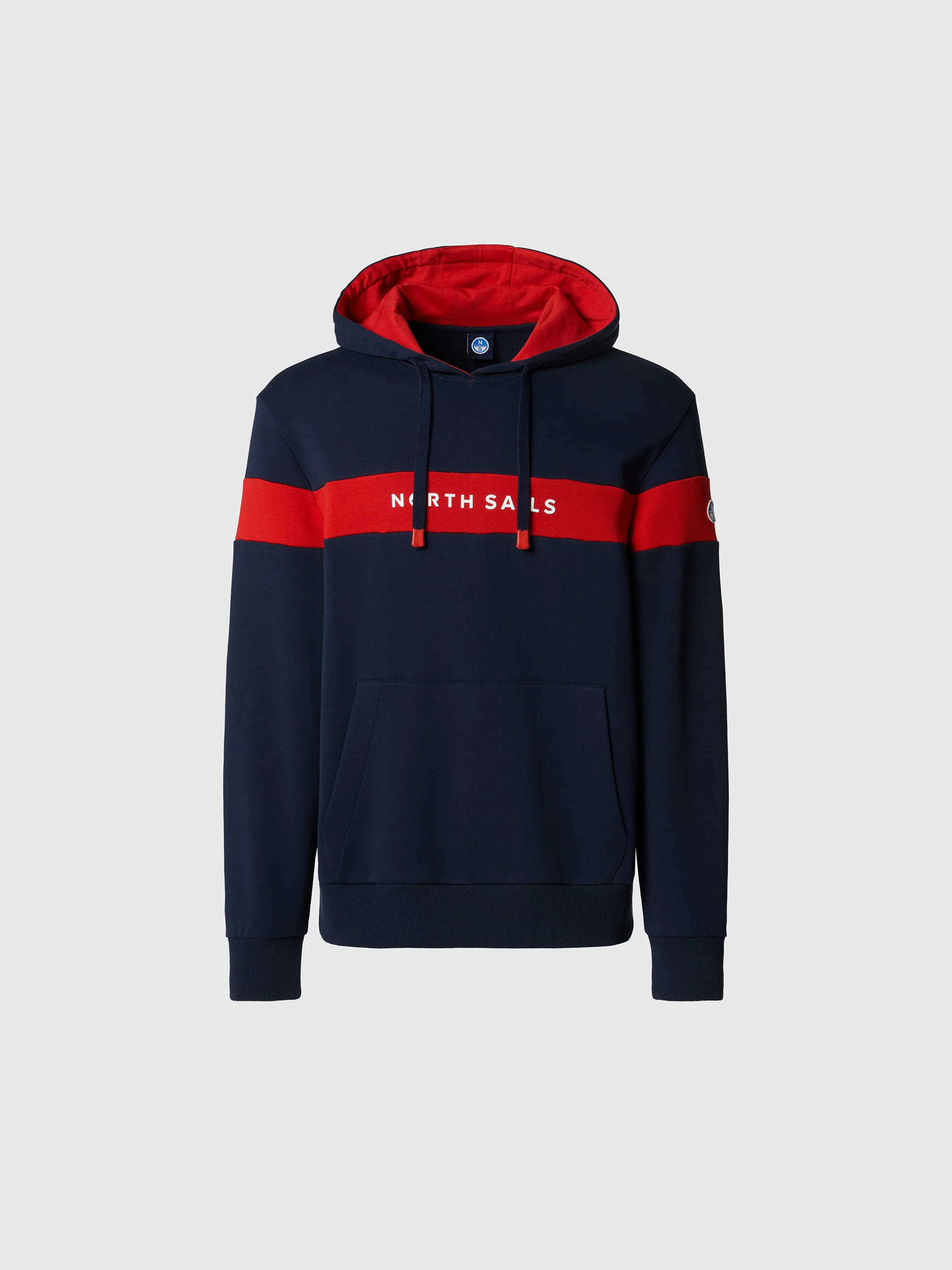 Hoodie with color-block stripe - Image 10