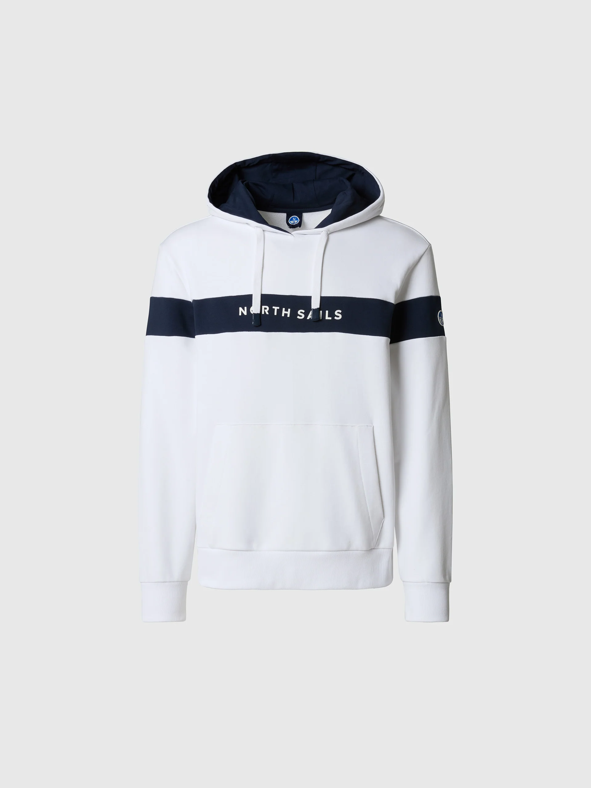 Hoodie with color-block stripe - Image 3