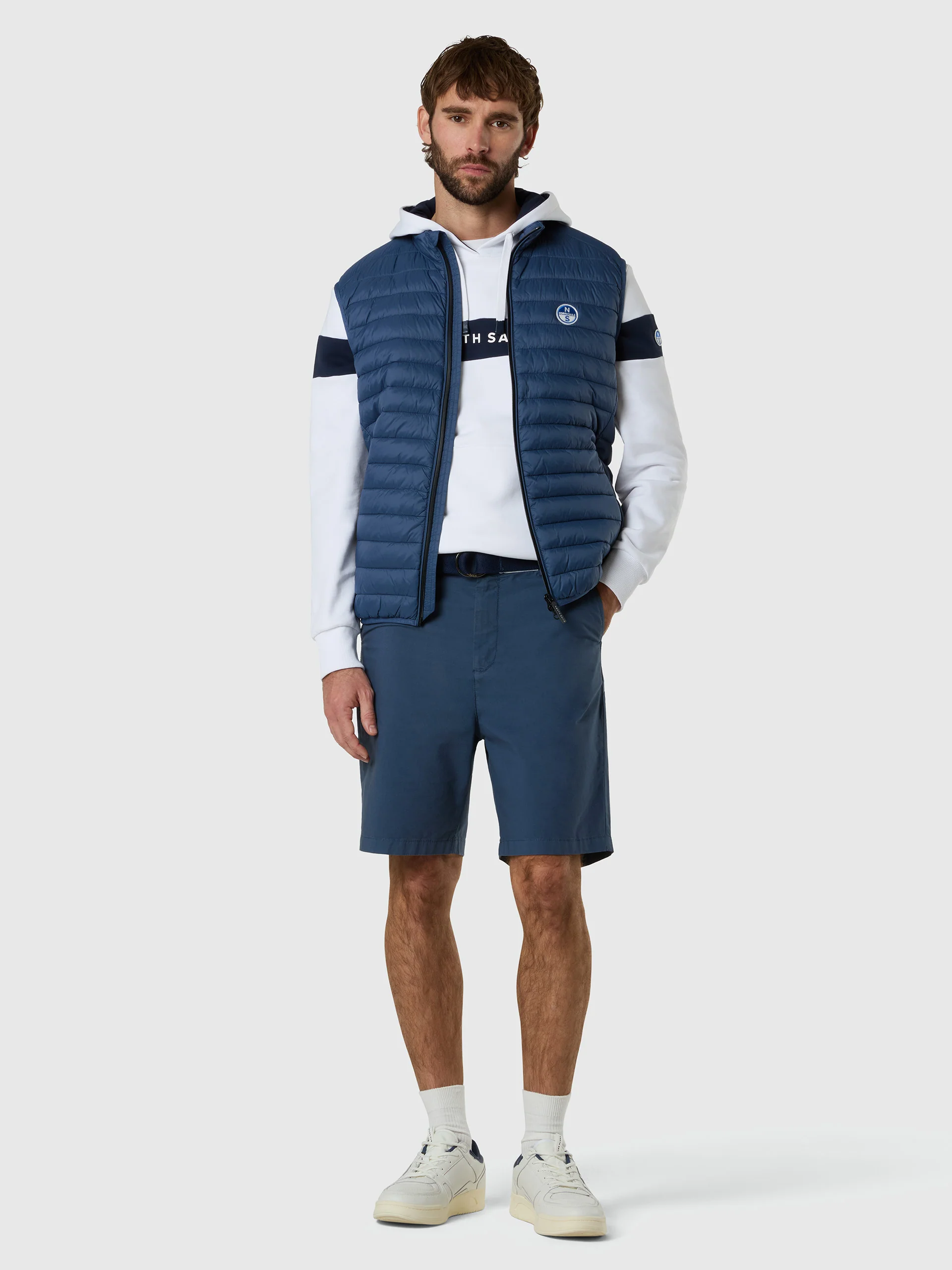 Hoodie with color-block stripe - Image 5