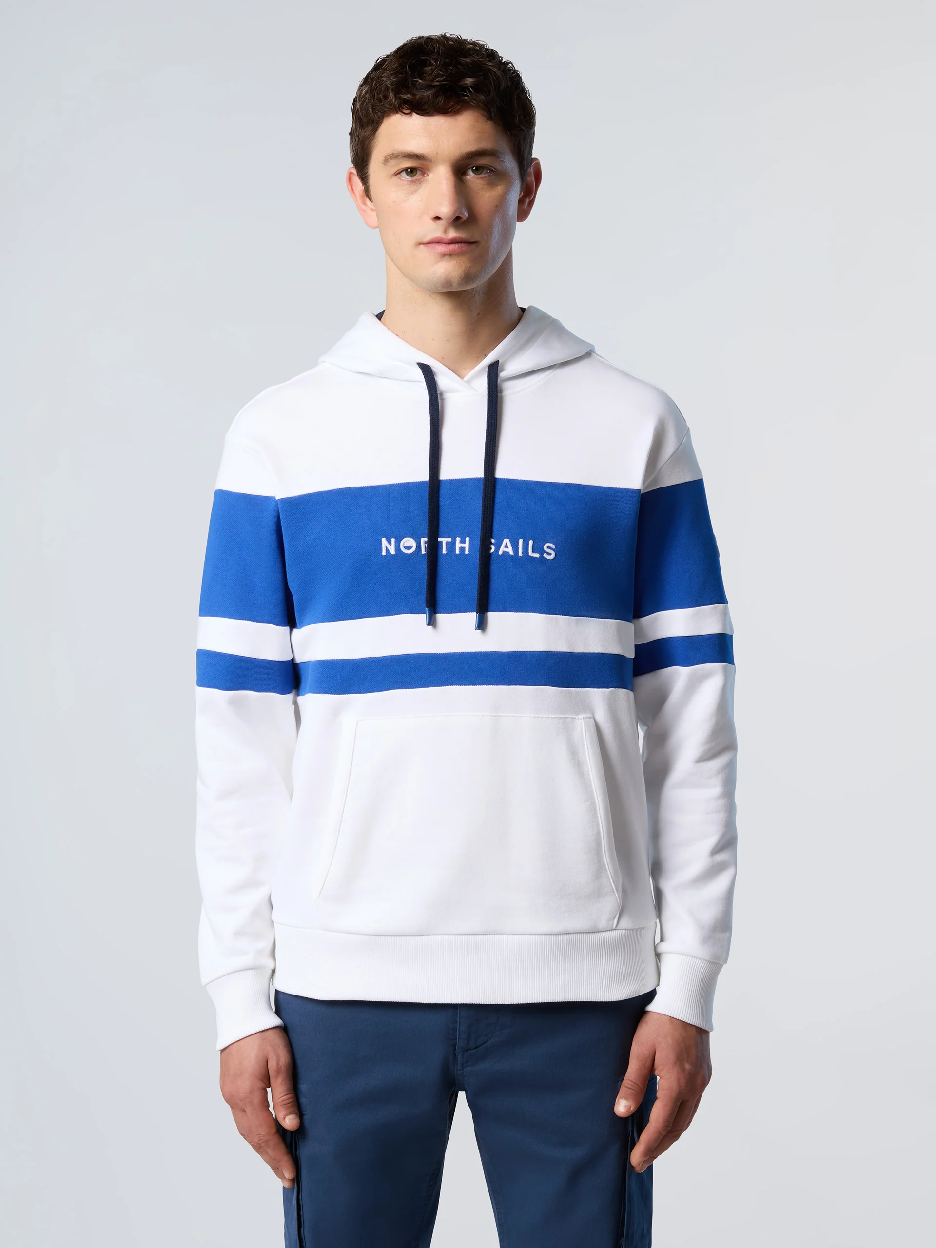 Hoodie with front stripes