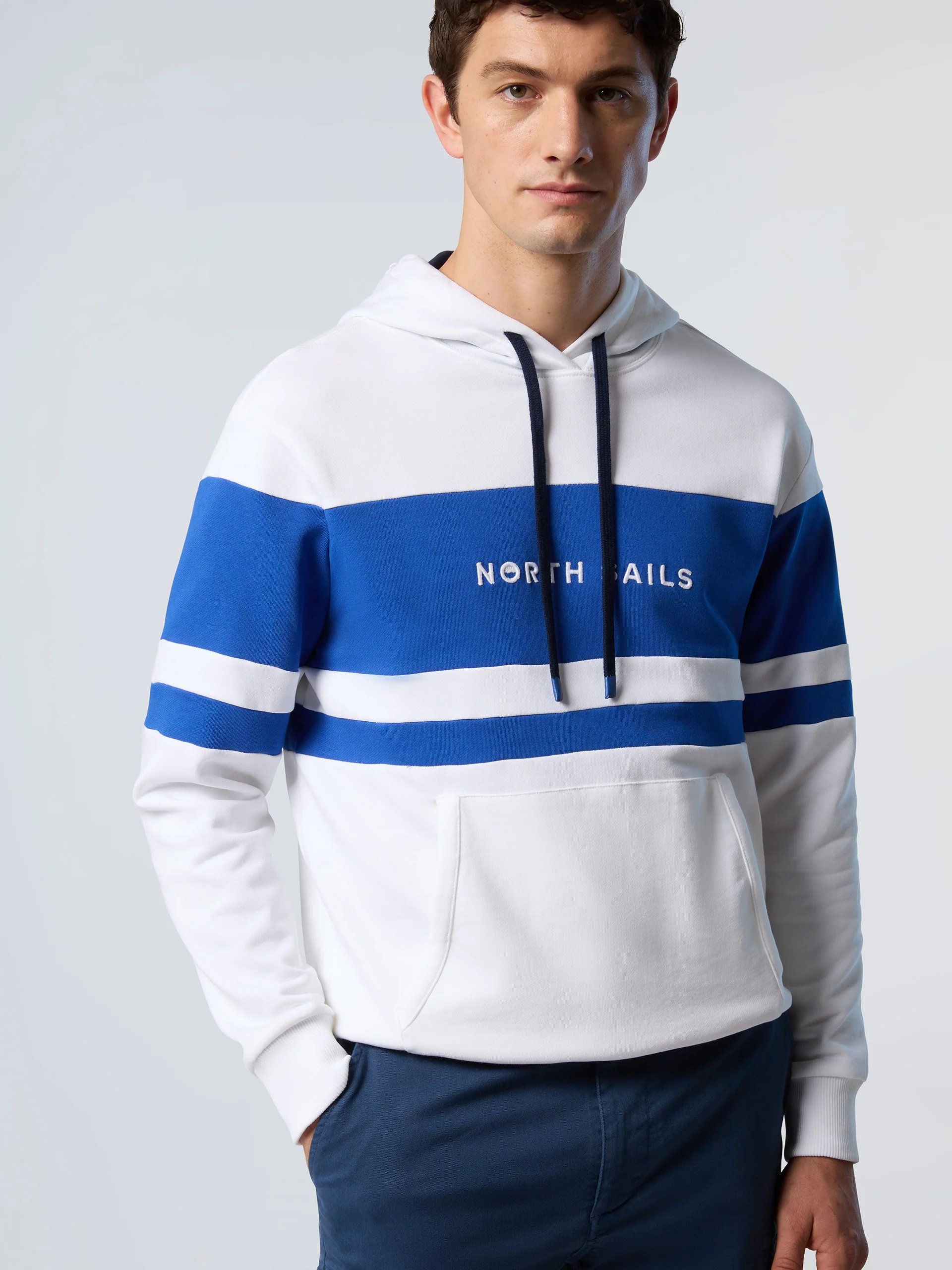 Hoodie with front stripes - Image 2