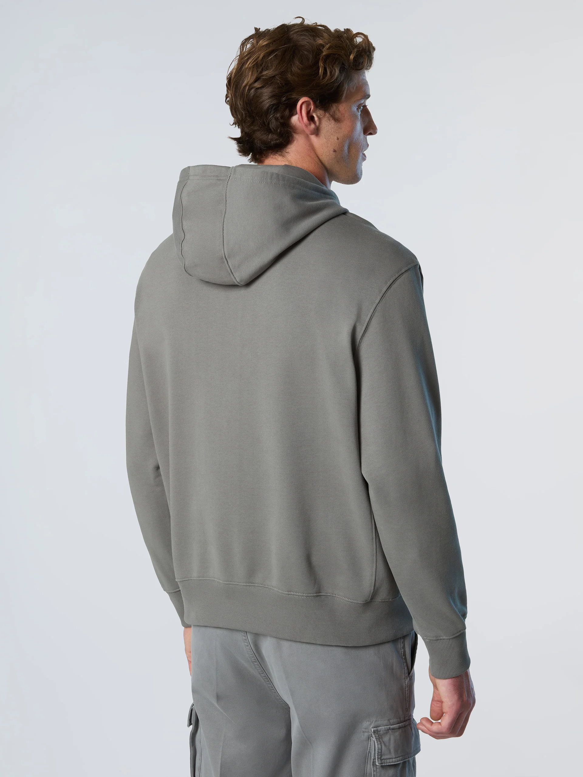 Hoodie with side ribbing - Image 10