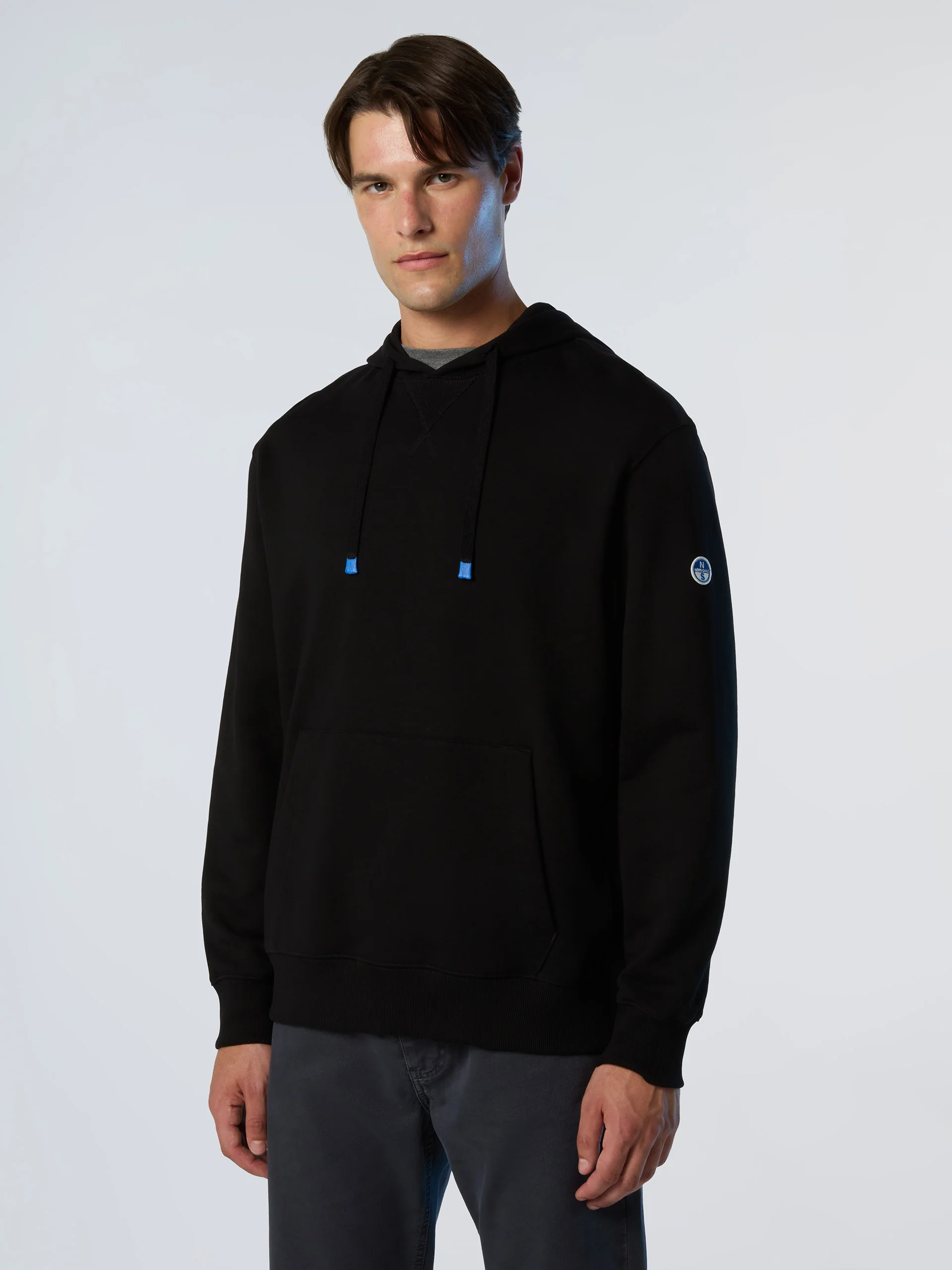 Hoodie with side ribbing - Image 13