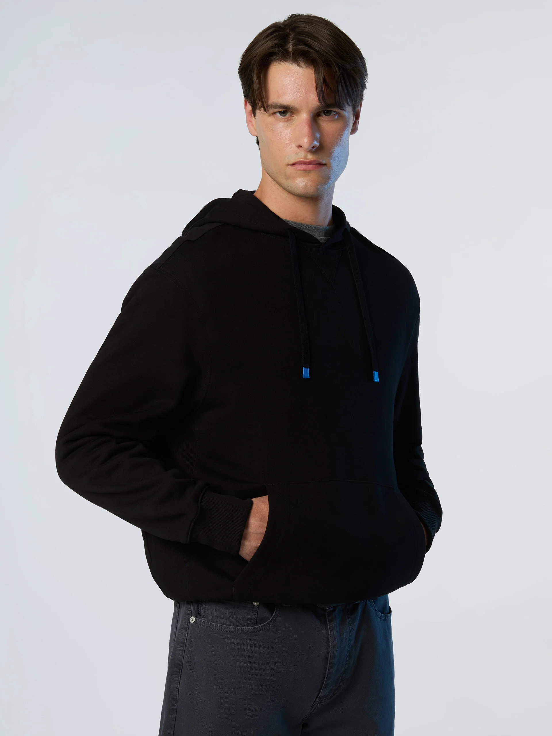 Hoodie with side ribbing - Image 14