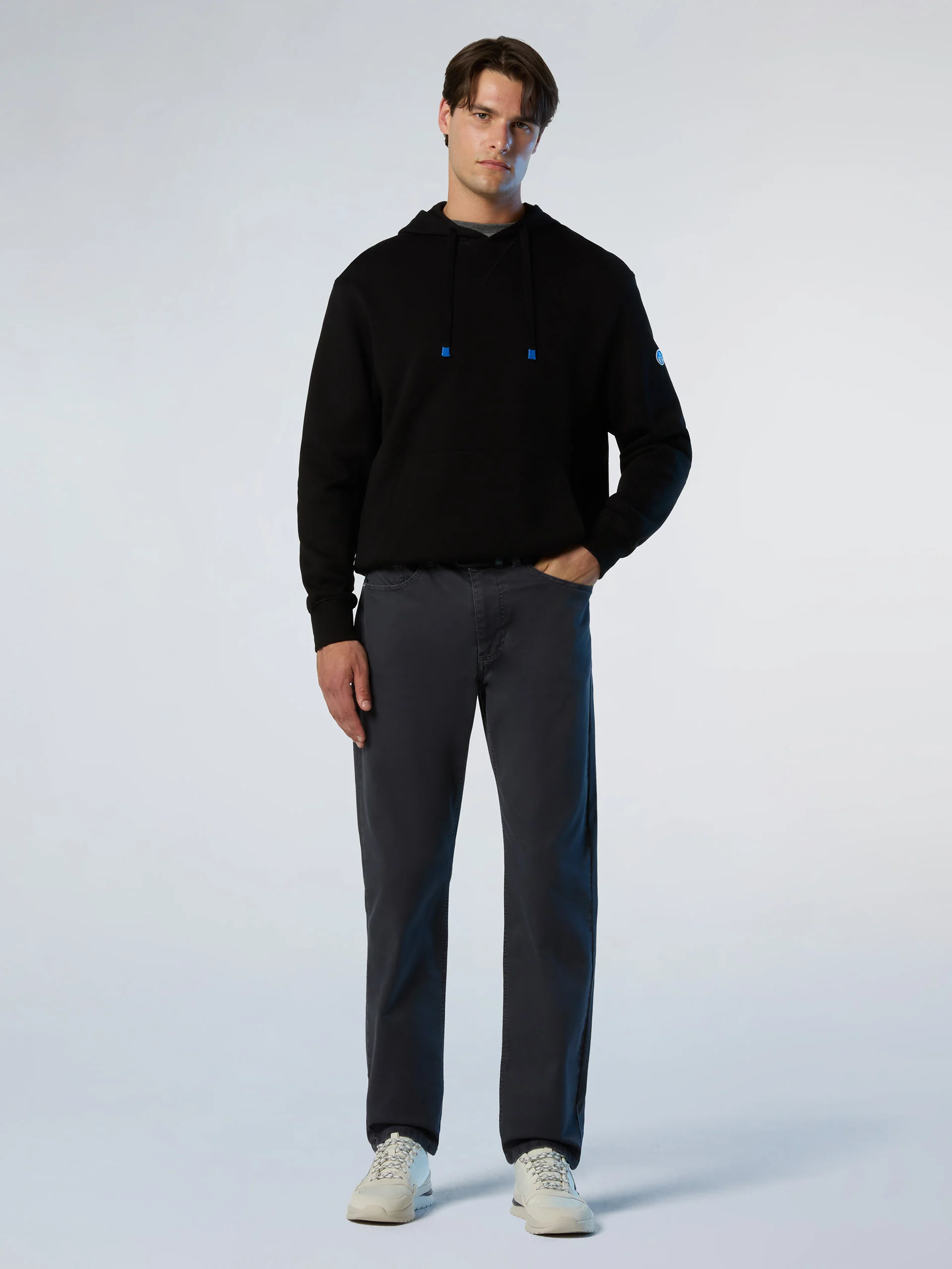 Hoodie with side ribbing - Image 17