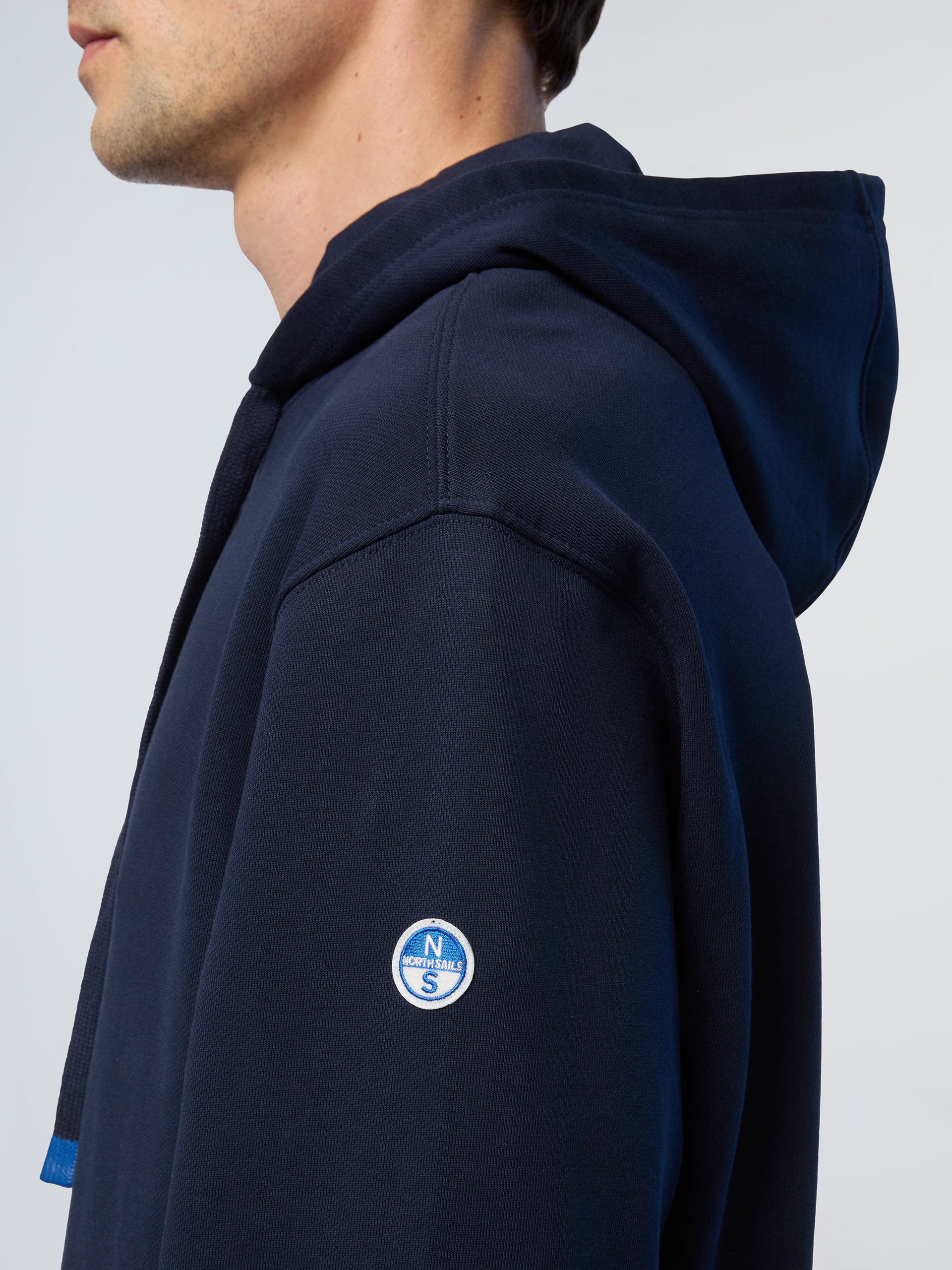 Hoodie with side ribbing - Image 6