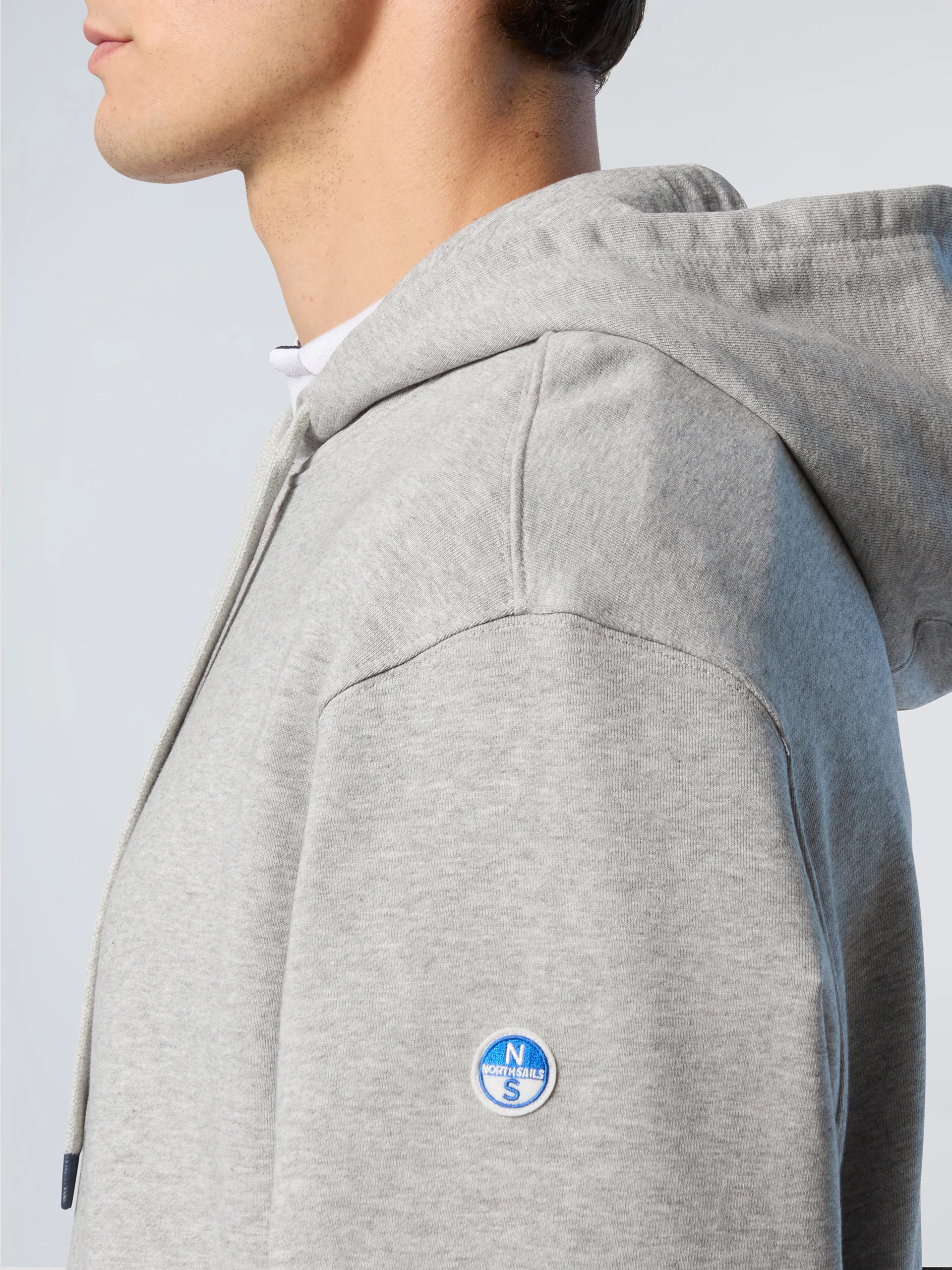Hoodie with side ribbing - Image 6