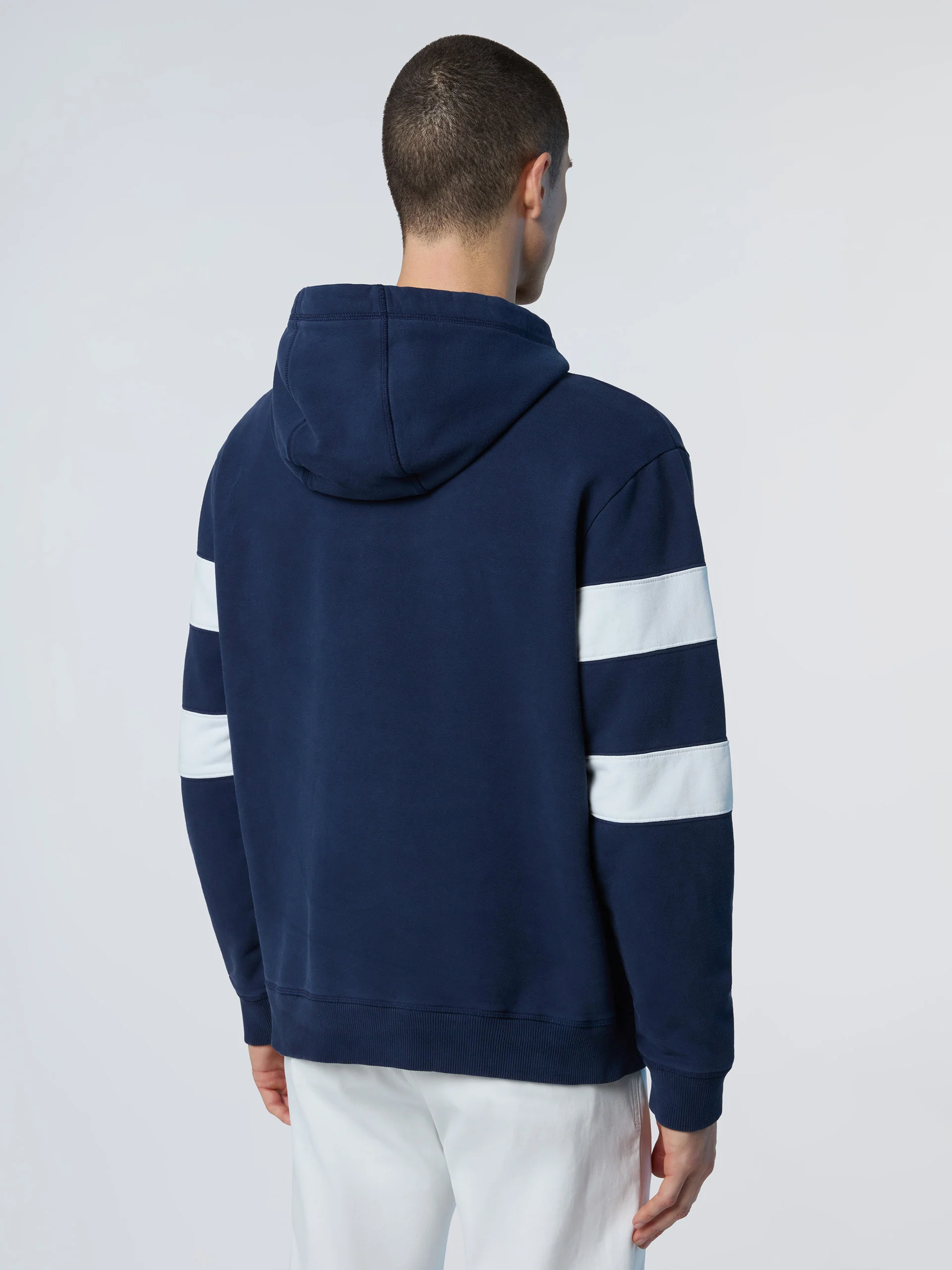 Hoodie with sleeve stripes - Image 10