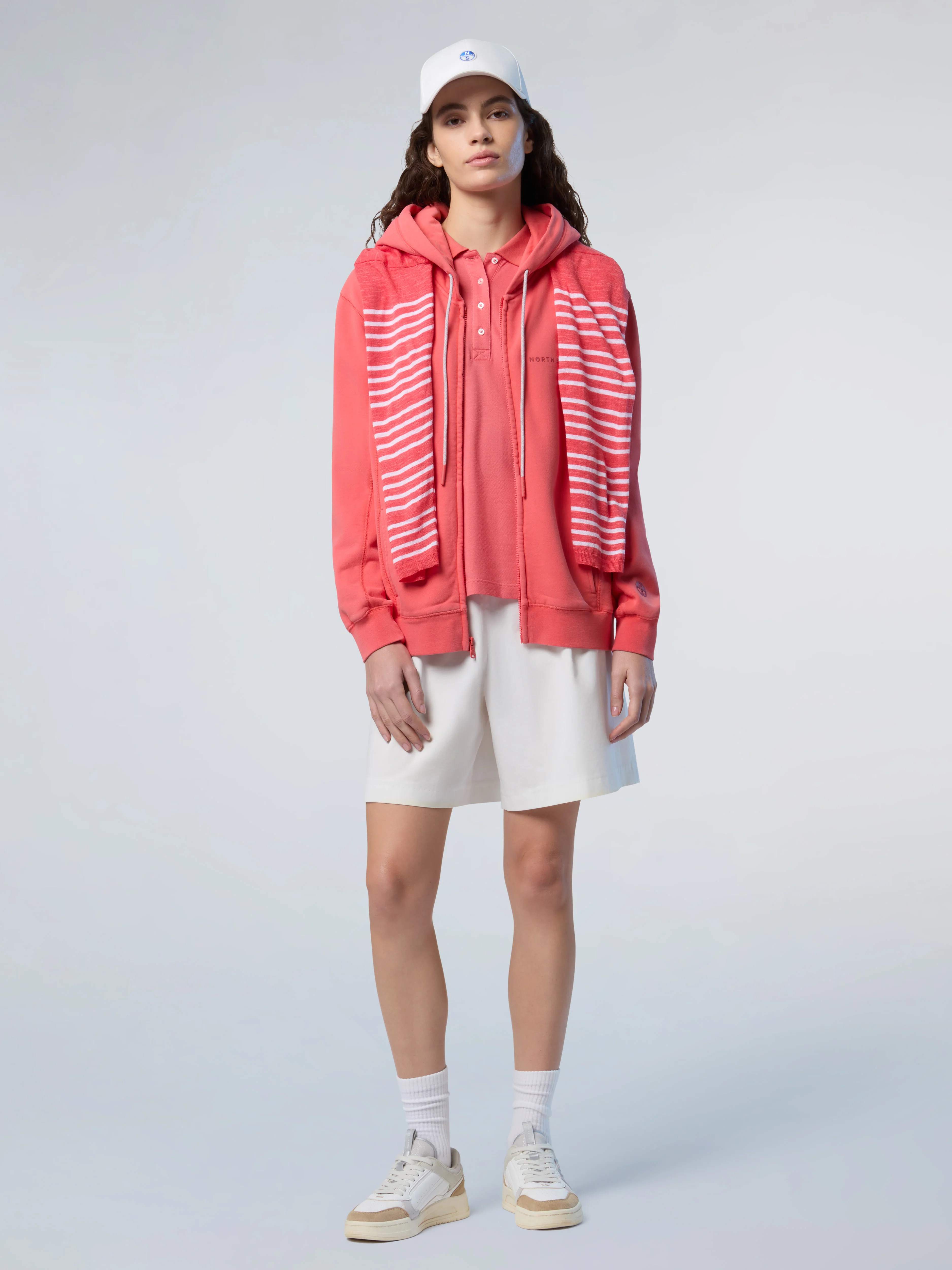Zip hoodie with North Sails print - Image 12
