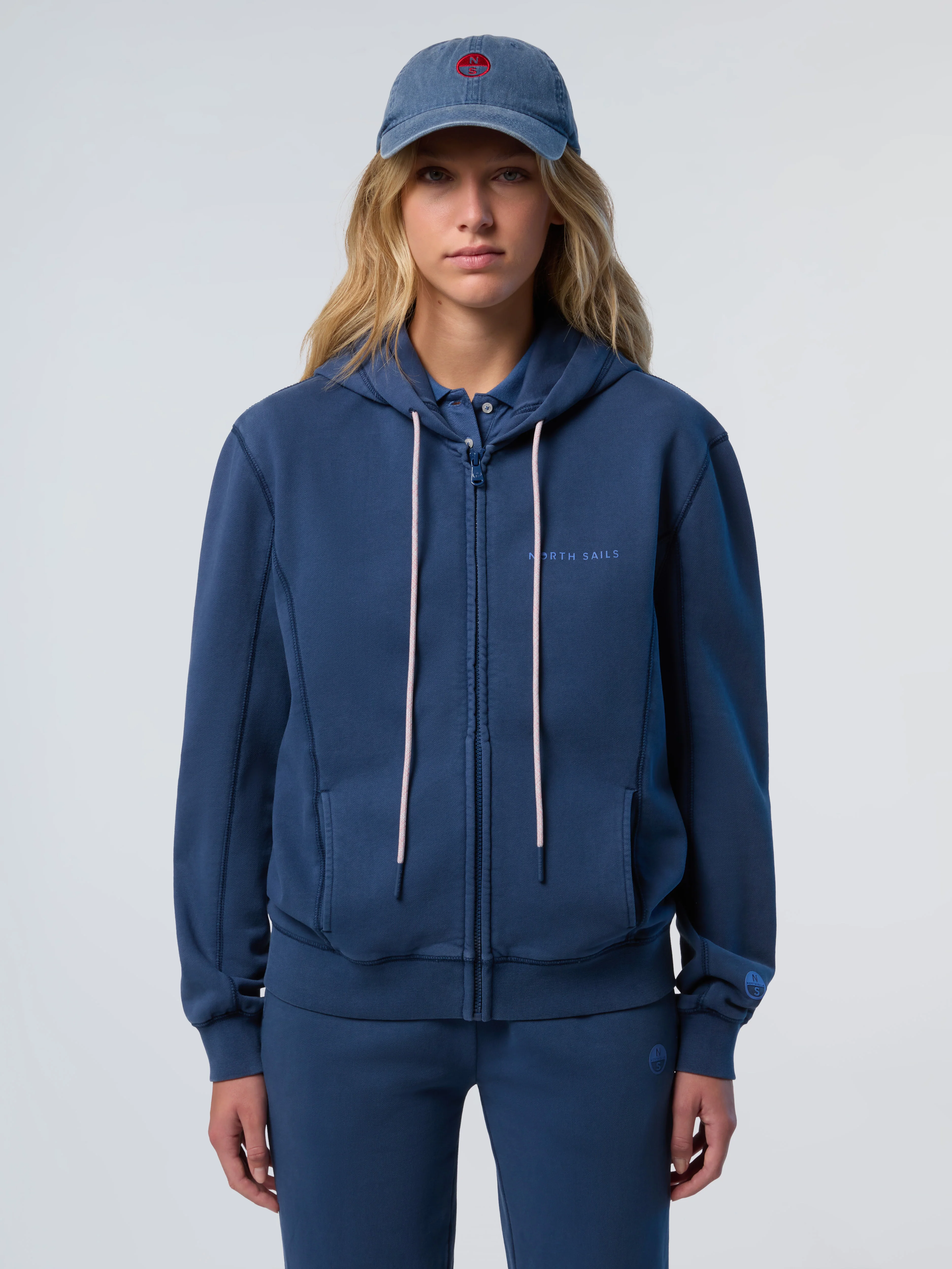 Zip hoodie with North Sails print - Image 15
