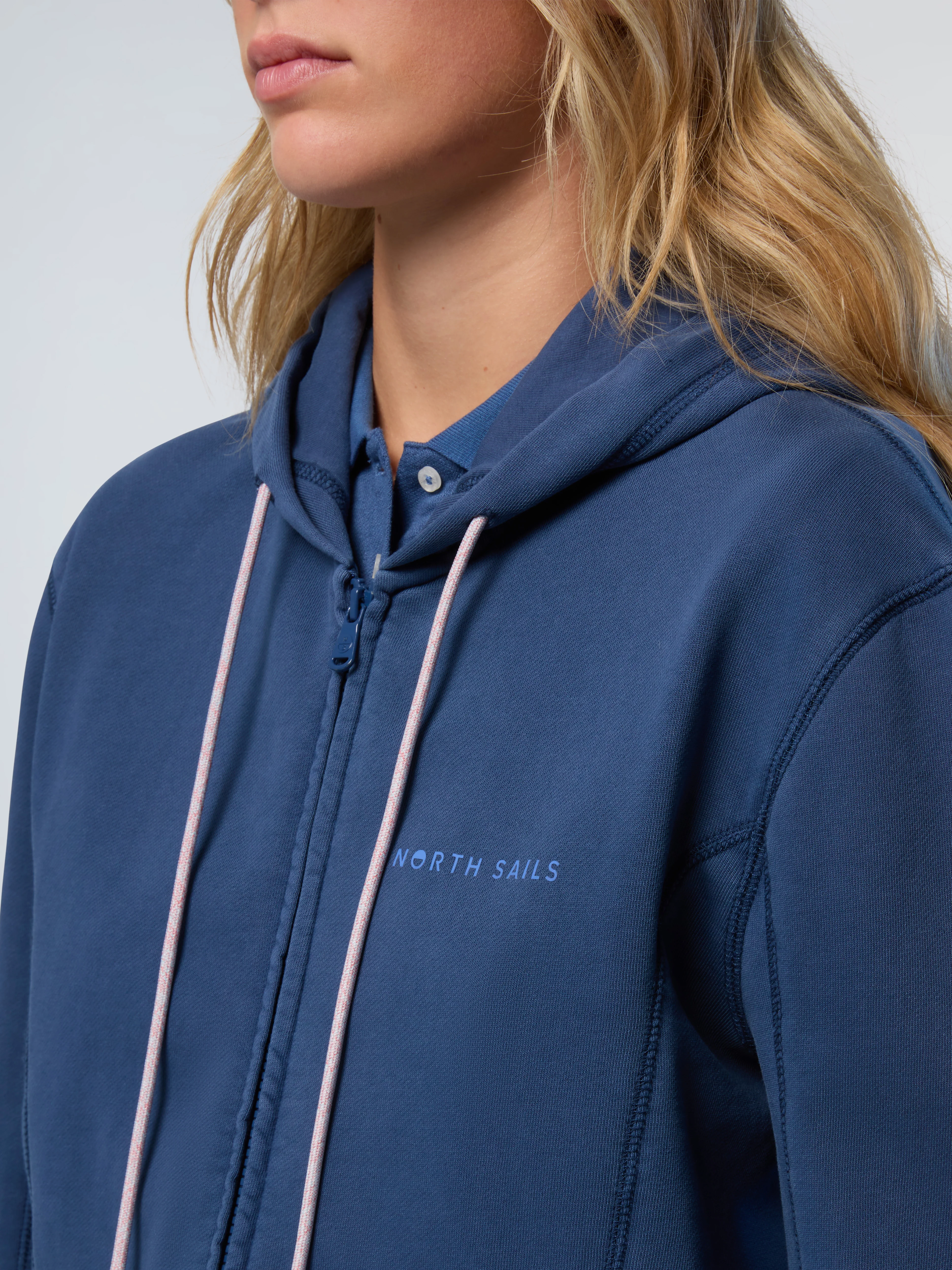 Zip hoodie with North Sails print - Image 20