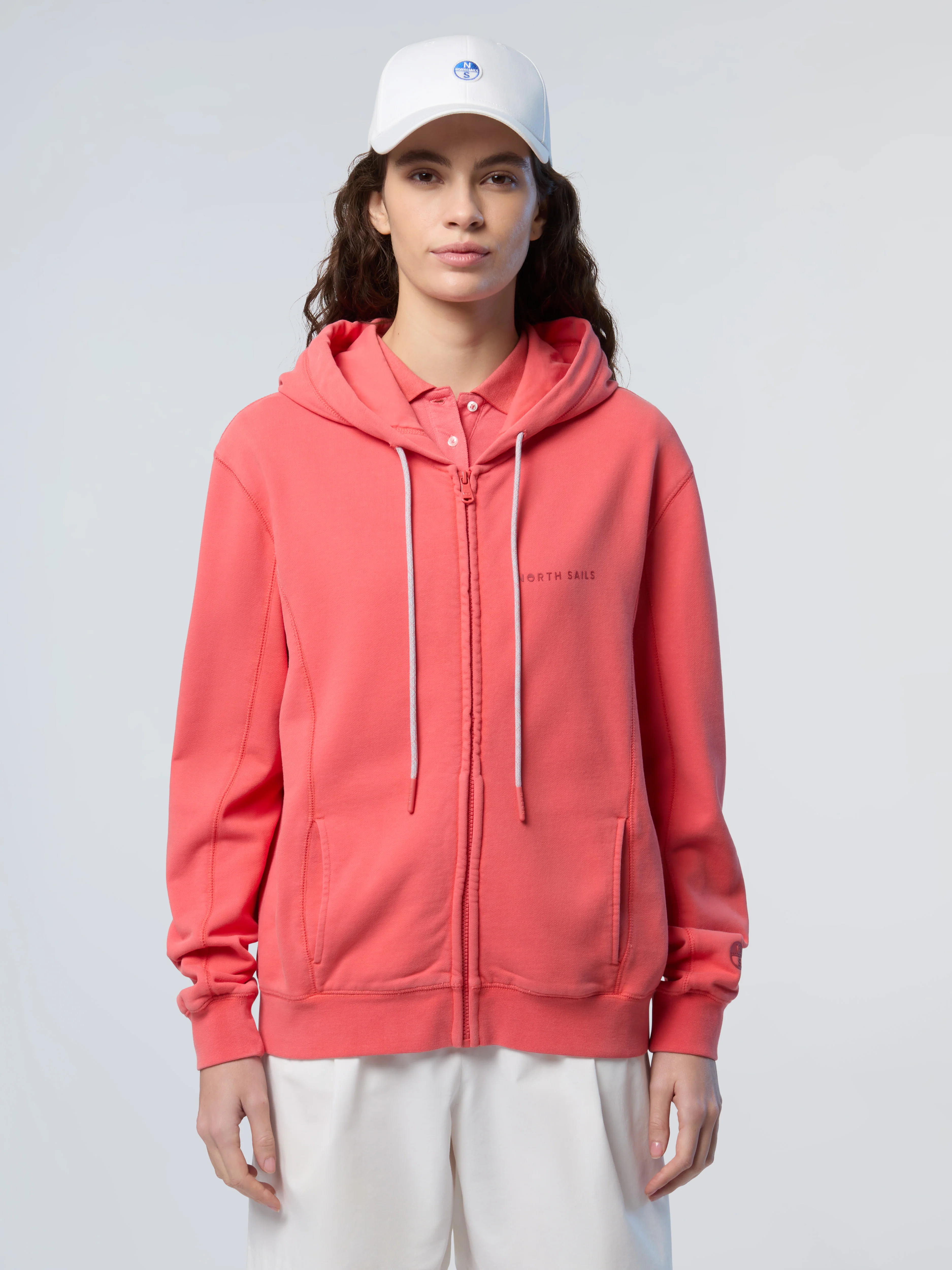 Zip hoodie with North Sails print - Image 8