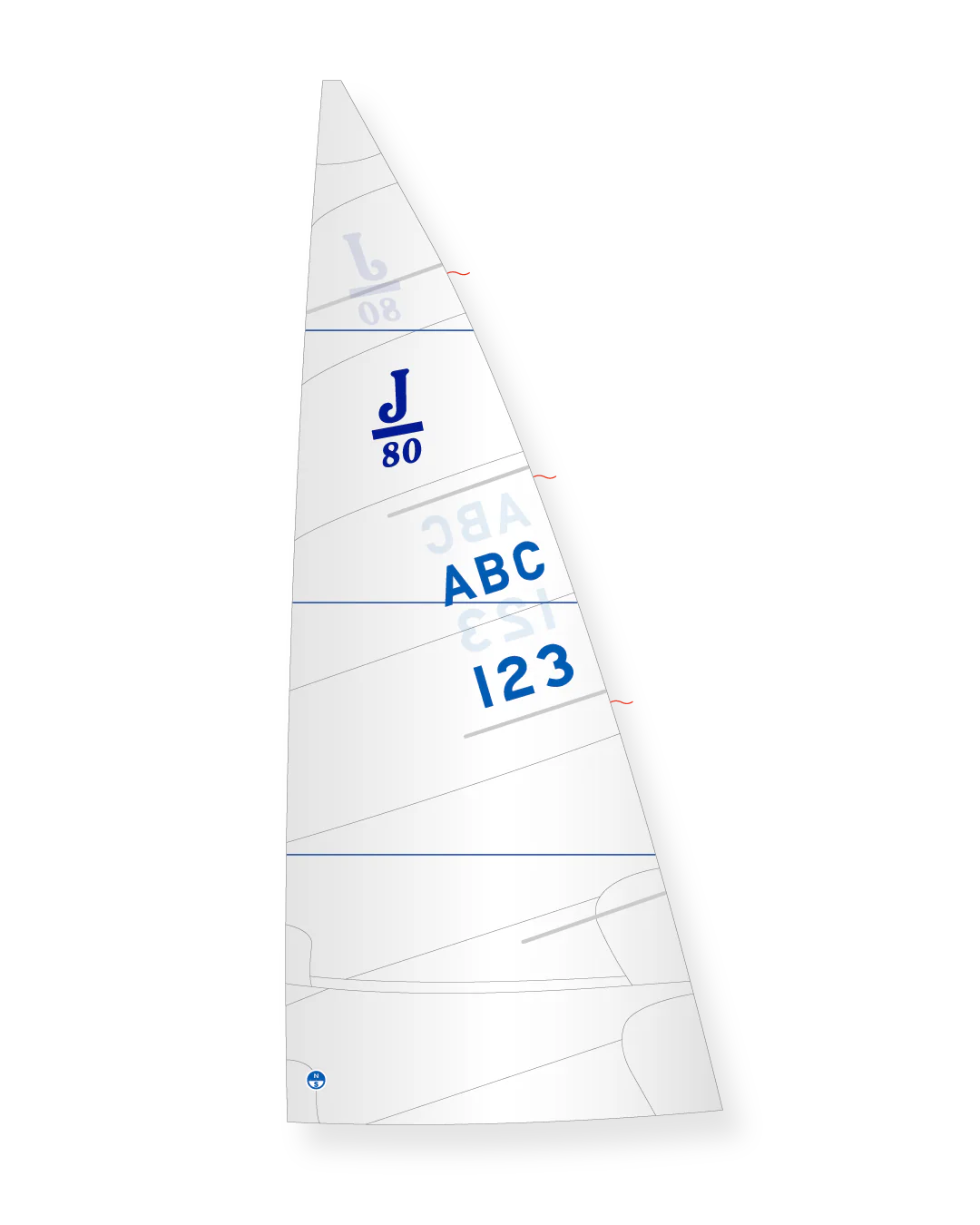J-80 BLUE RIBBON MAINSAIL