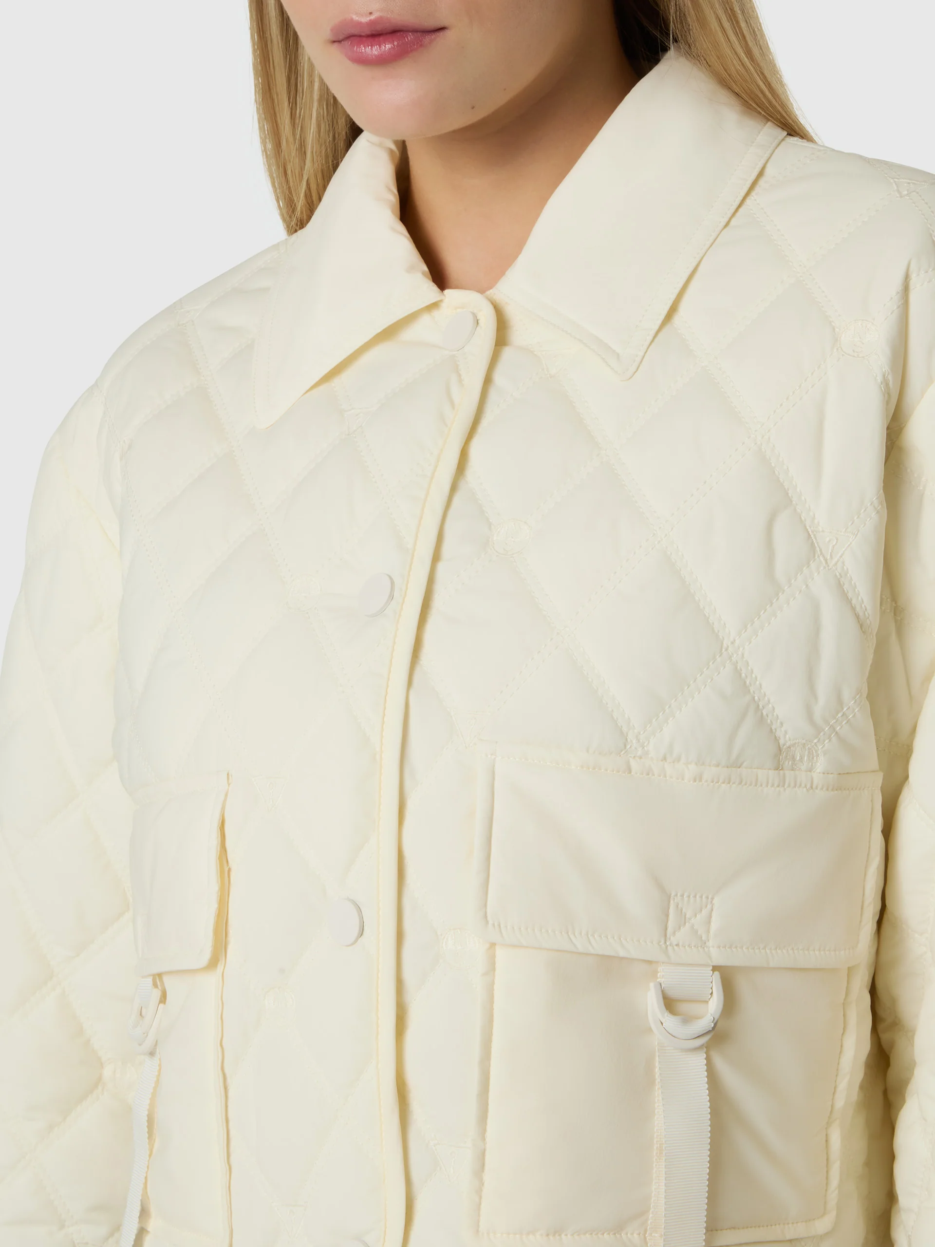 GUESS X NORTH SAILS QUILTED CROPPED JACKET - Image 2