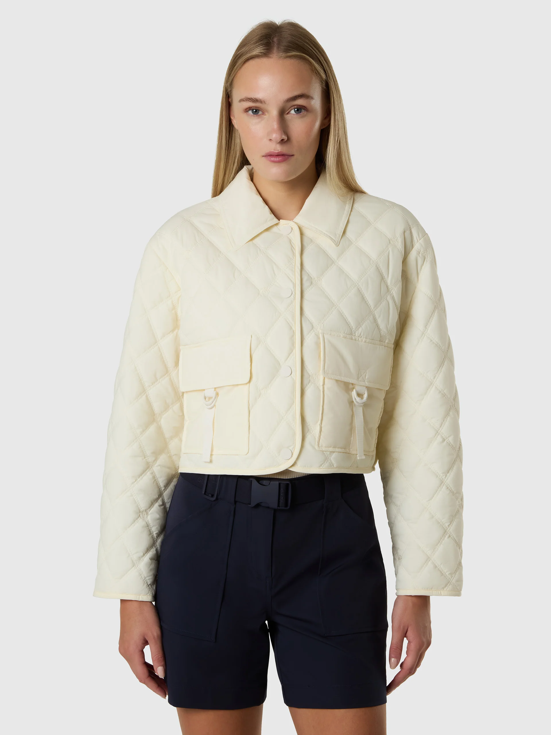 GUESS X NORTH SAILS QUILTED CROPPED JACKET - Image 4