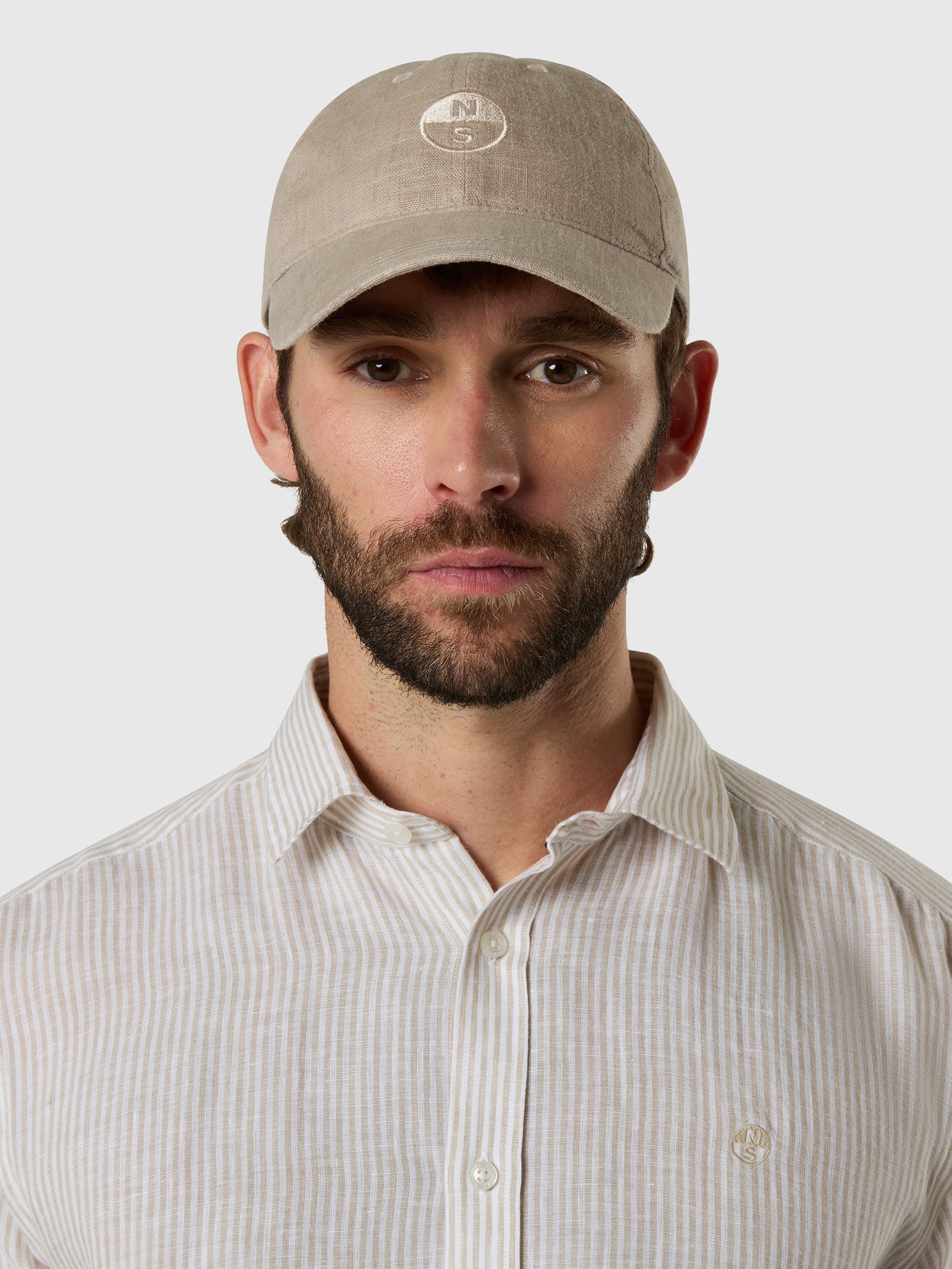 Linen baseball cap