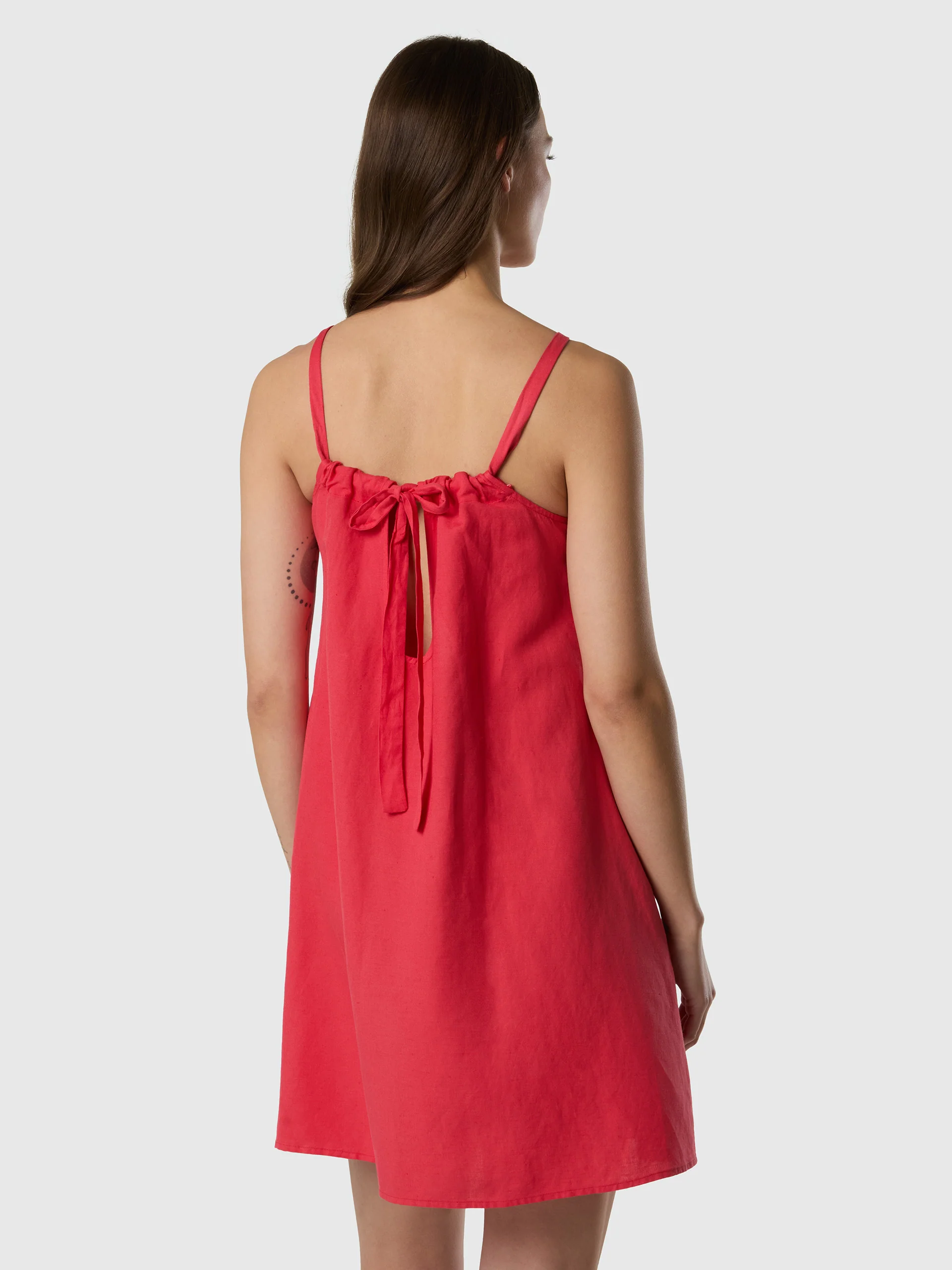 Gathered drawstring neckline dress - Image 11