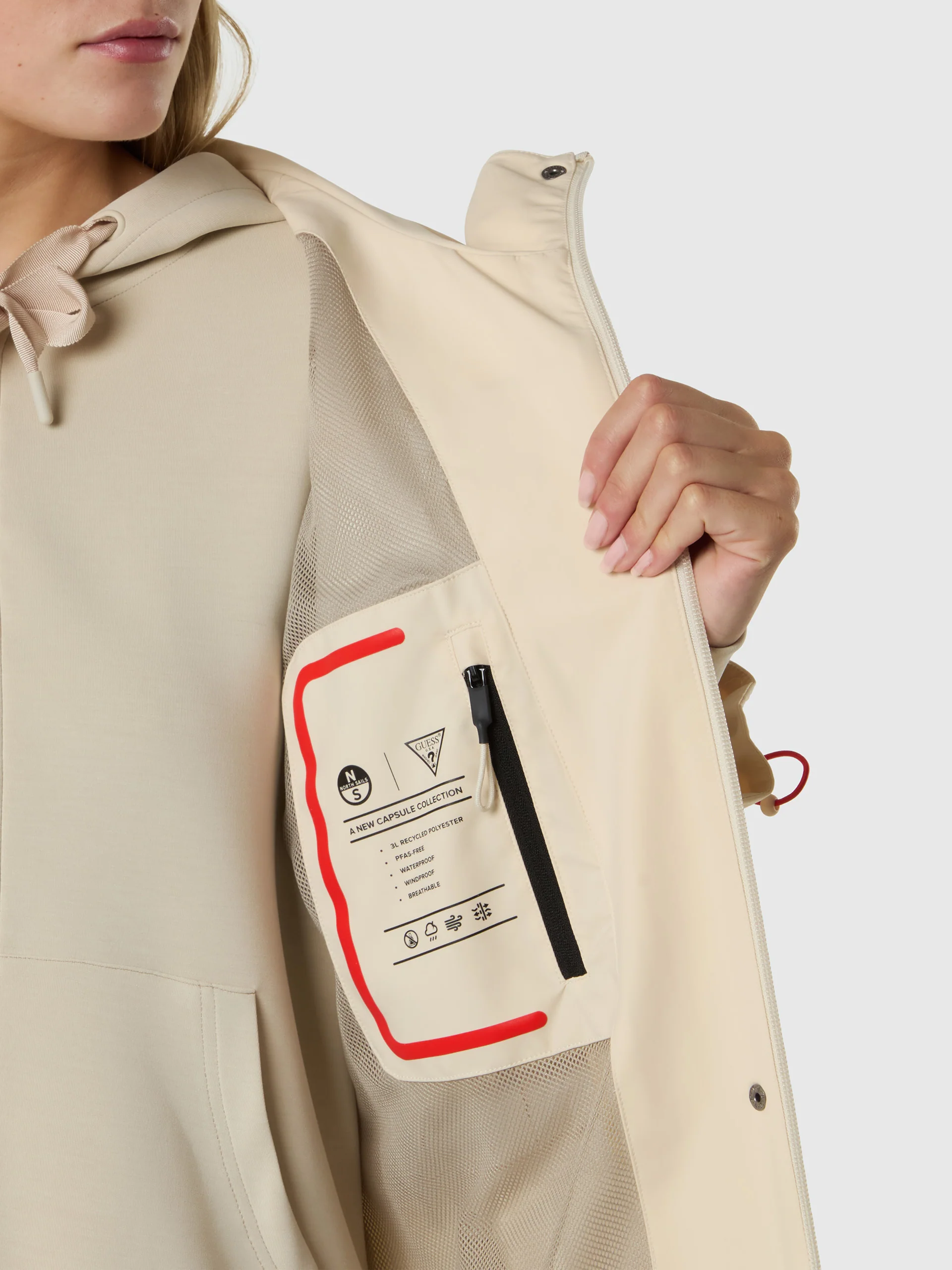 GUESS X NORTH SAILS LONGLINE PARKA - Image 5
