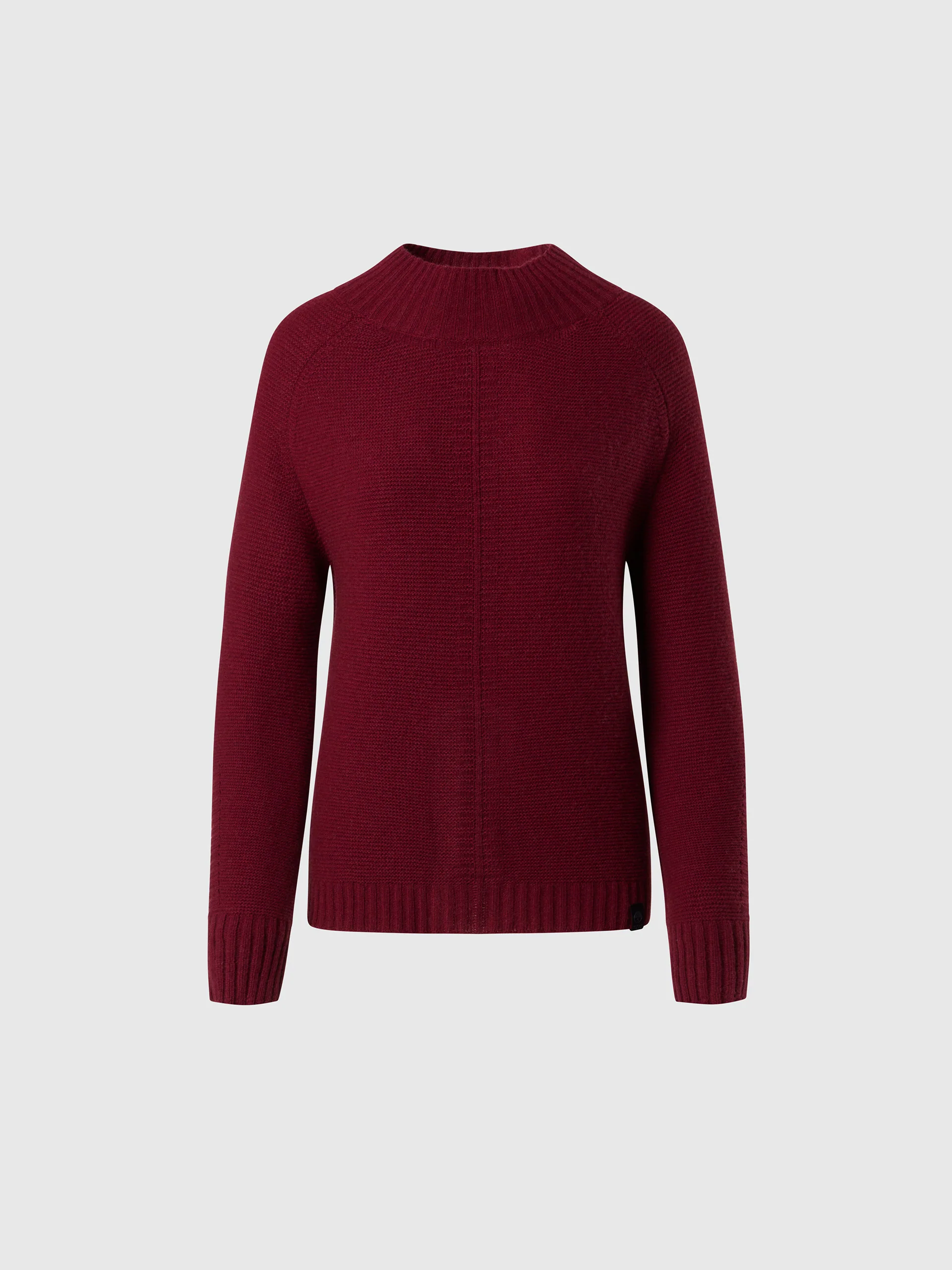 Mock-neck saddle shoulder sweater - Image 3