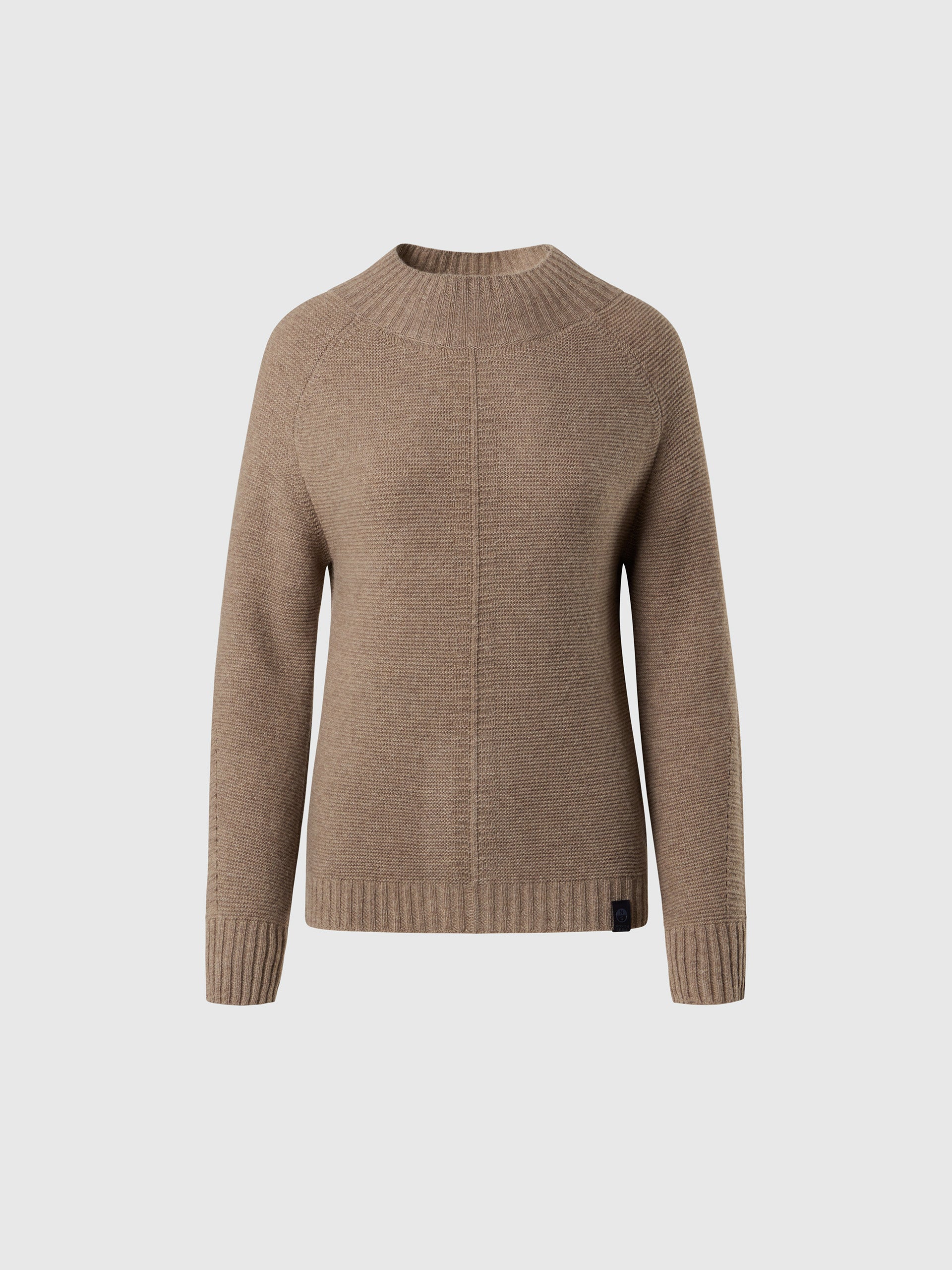 Mock-neck saddle shoulder sweater - Image 9