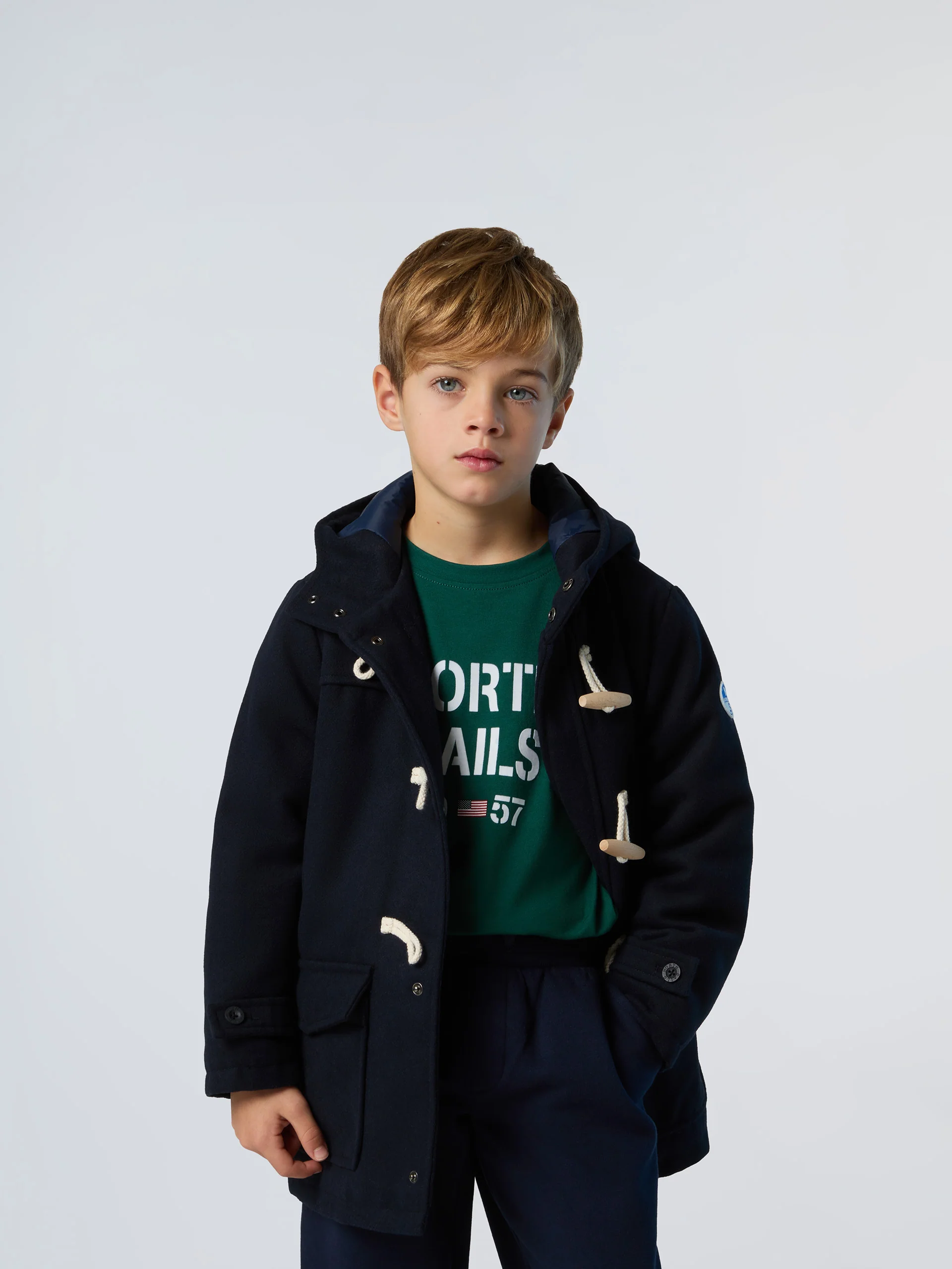 Wool blend duffle coat - Image 2