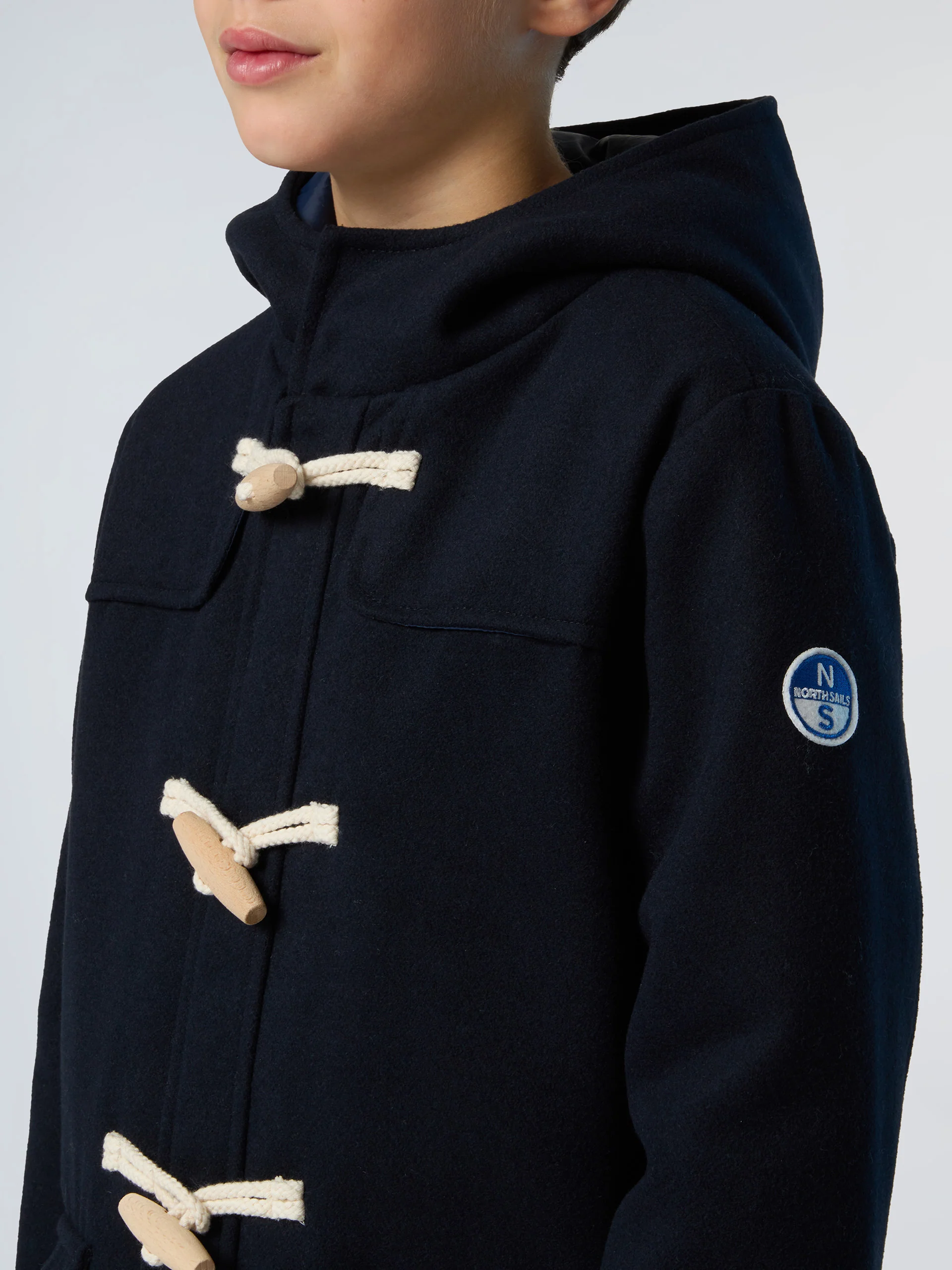 Wool blend duffle coat - Image 5