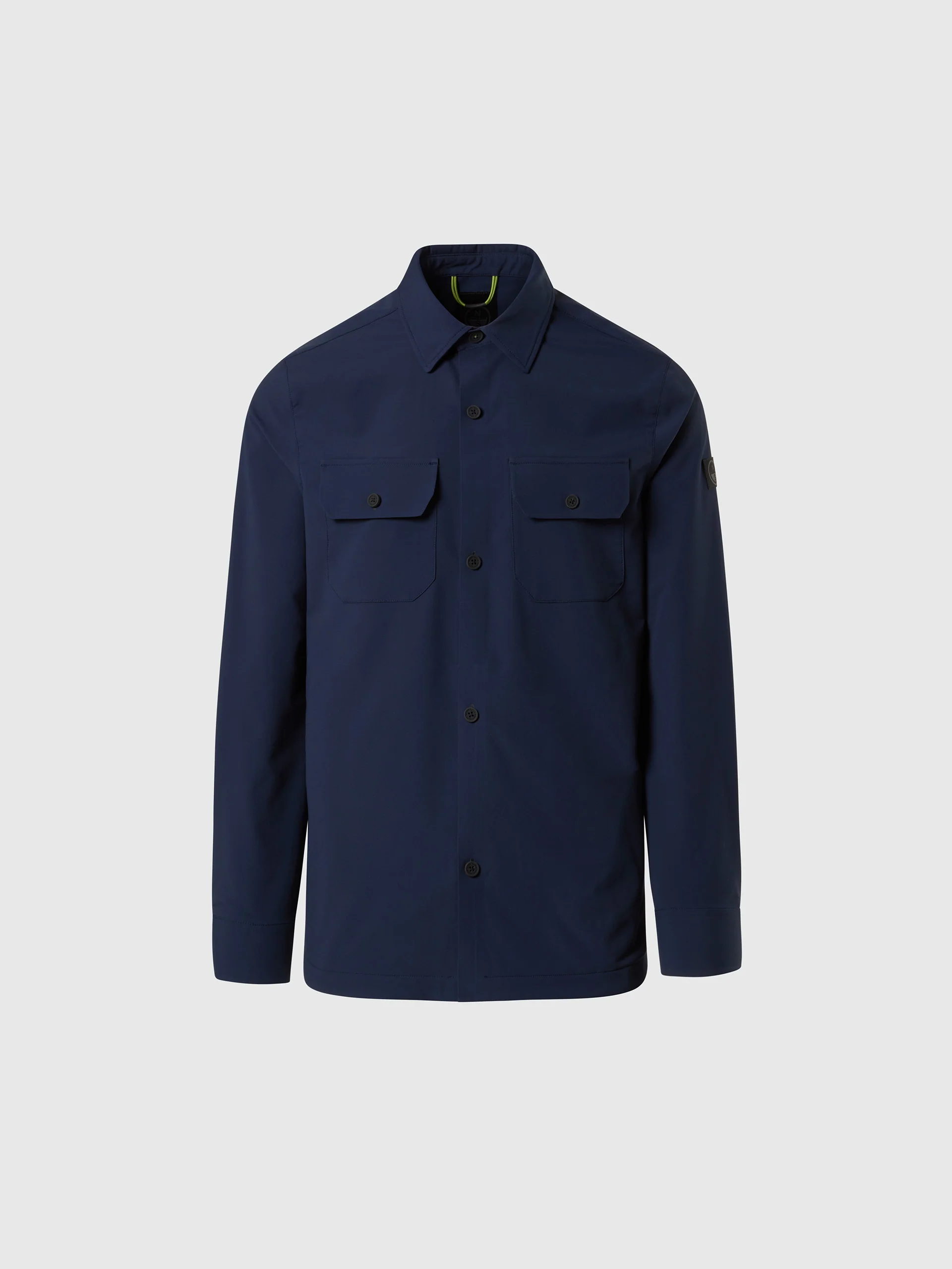 Tech piqué overshirt - Image 3