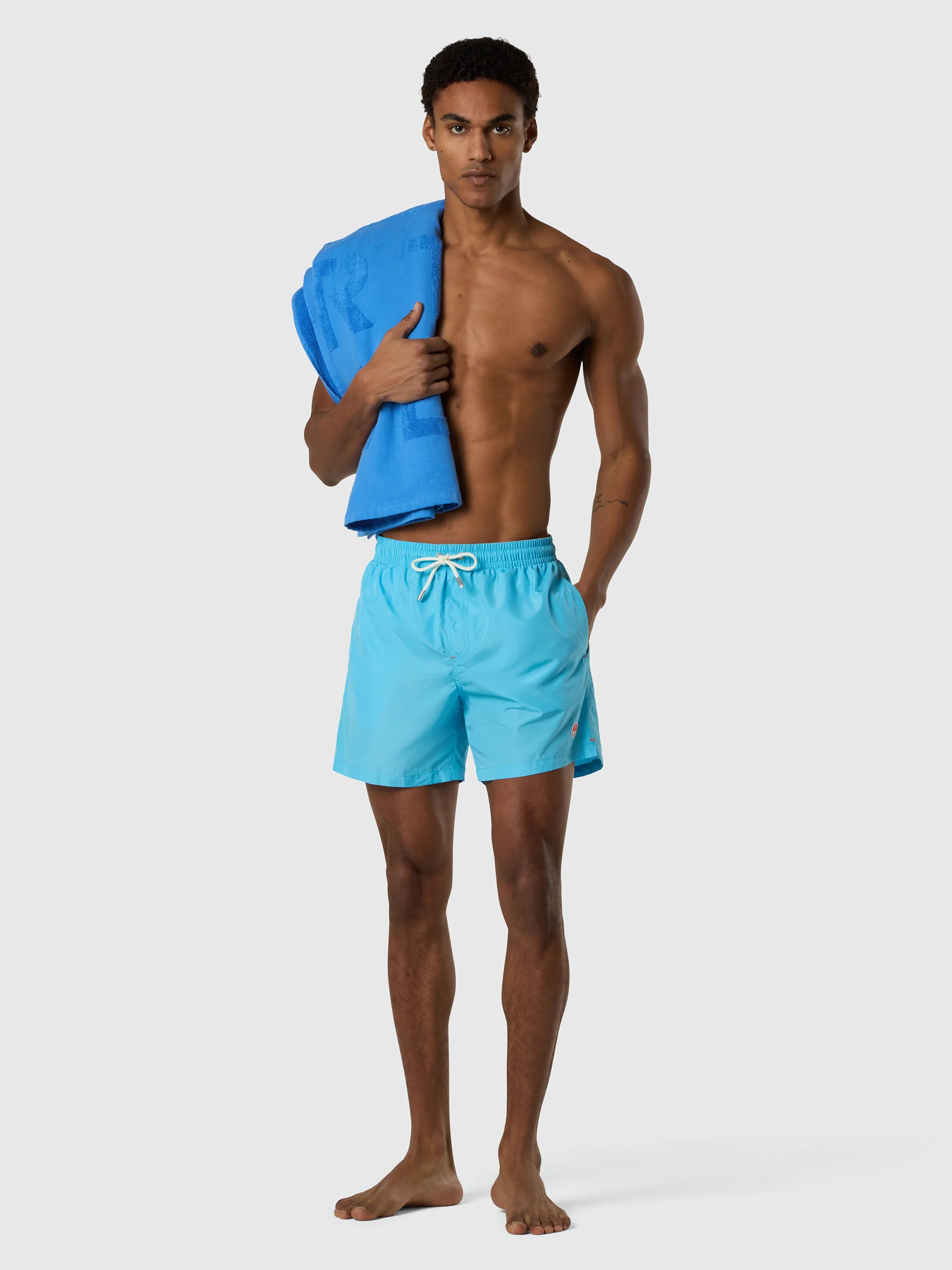 Packable peachskin swim shorts - Image 19