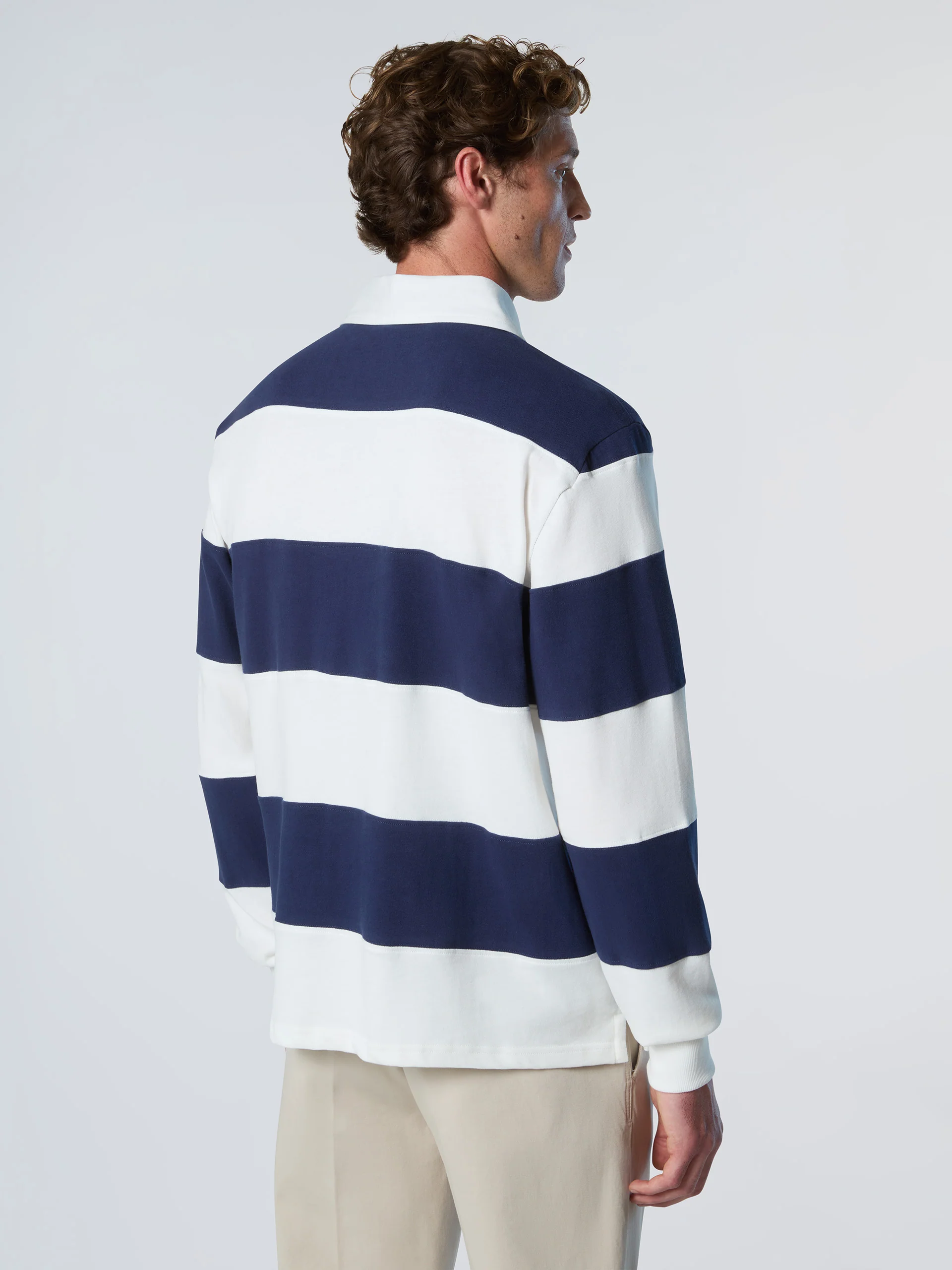 Striped long-sleeved rugby top - Image 11