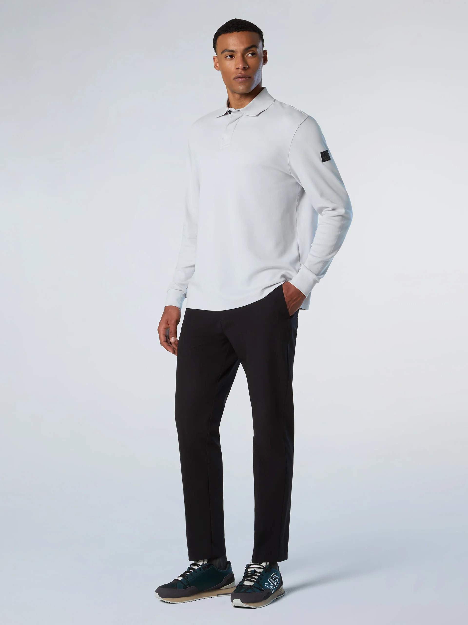 Interlock long-sleeved polo shirt - Image 12